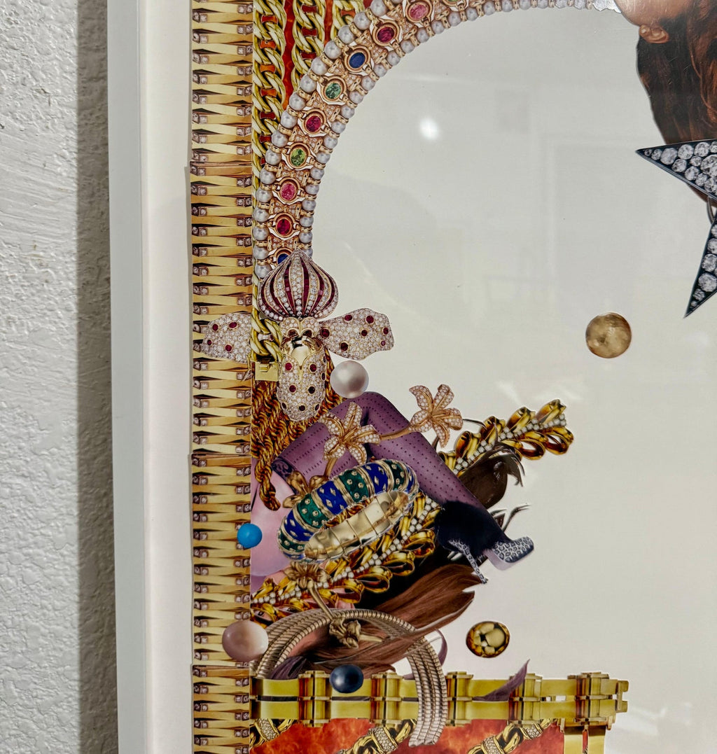 Original Collage Rashaad Newsome Power & Periphery Nigeria Marlborough Gallery