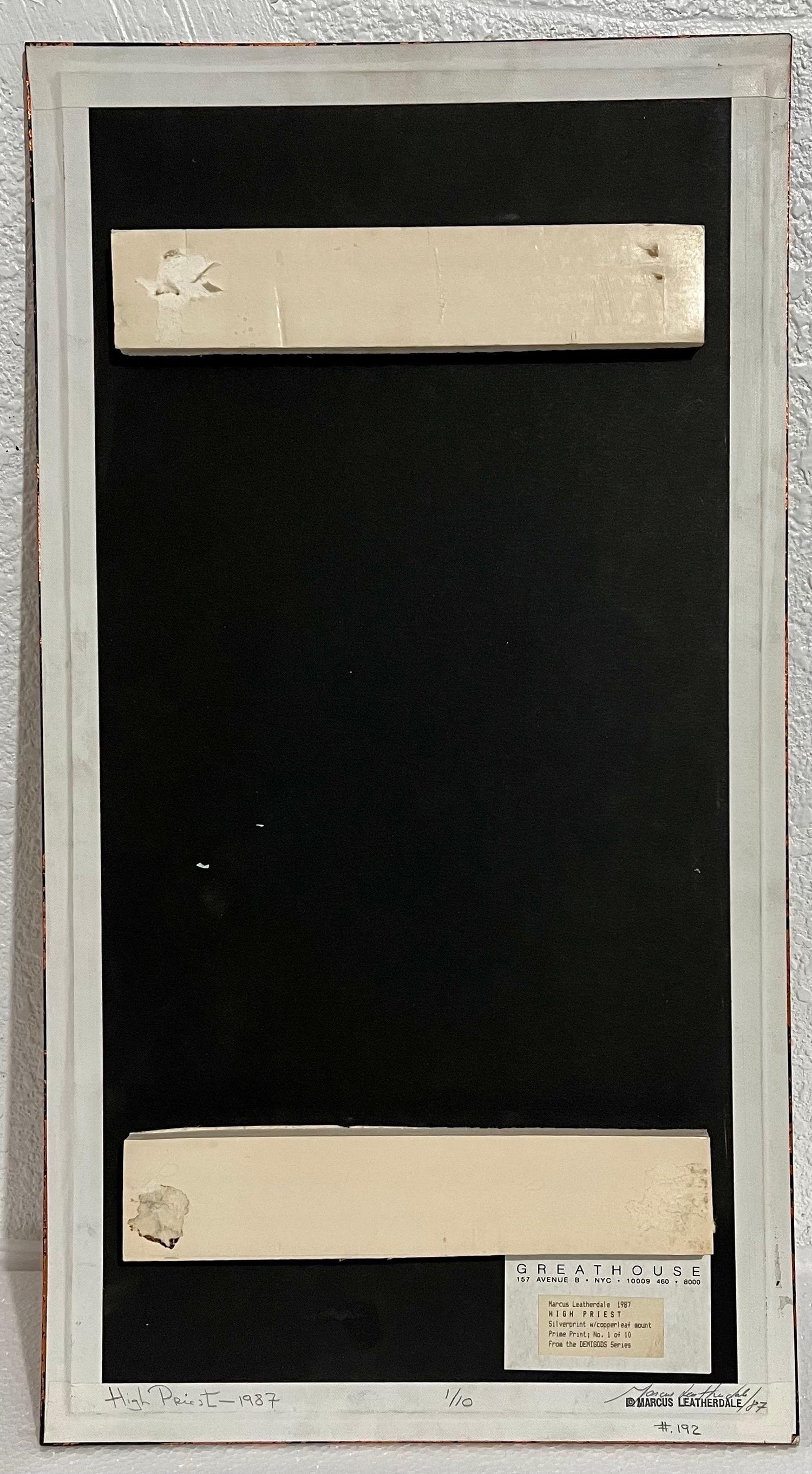 Vintage Silver Gelatin Print Photograph Marcus Leatherdale Shrouded Figure Photo