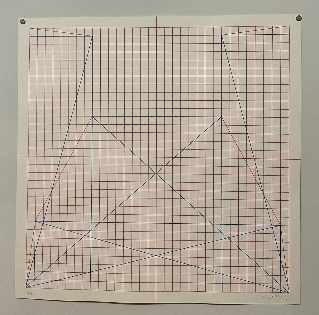 Abstract Minimalist Color Silkscreen Print Will Insley On The Bowery Pop Art