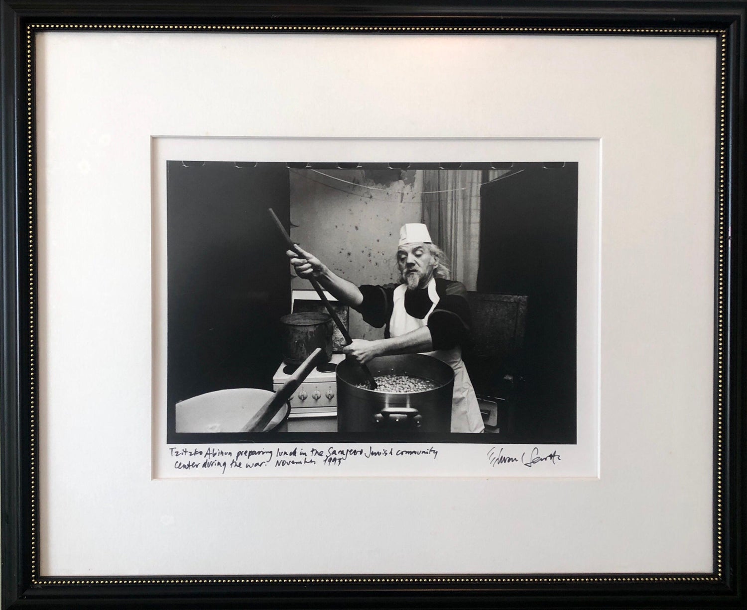 Photo Tzitzko Abinun Jewish Cooking Budapest Vintage Silver Gelatin Photograph