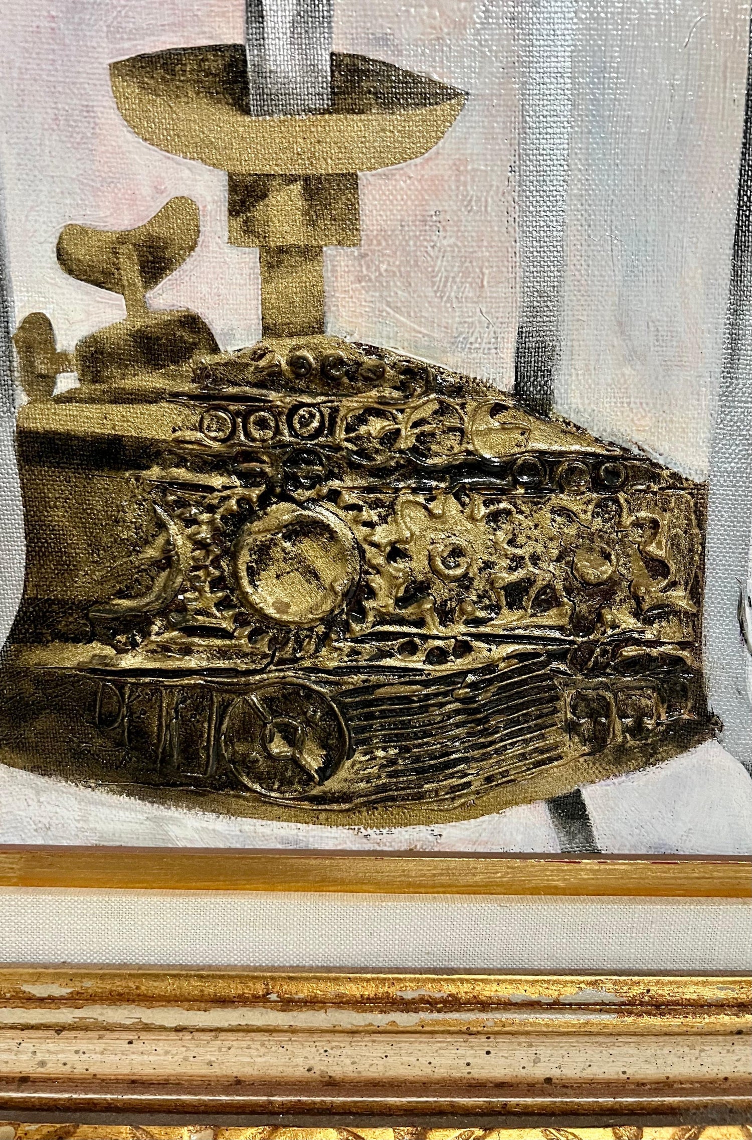 Jerusalem Samovar Israeli Judaica Eliezer Weishoff Oil Painting Bezalel Artist