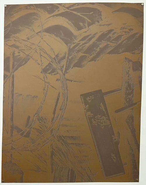 1971 Tamarind Print Landscape Lithograph Paul Sarkisian Photo Realist Americana