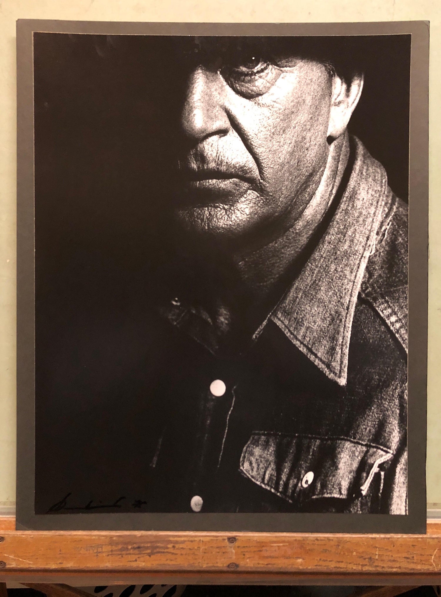 Vintage Silver Gelatin Print Photograph Gary Cooper, His Last Photo, Signed