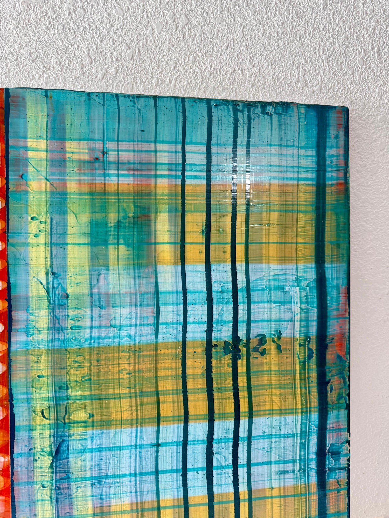 Large Modernist Painting Contemporary Abstract Art Paul Aho, Palm Beach, Florida