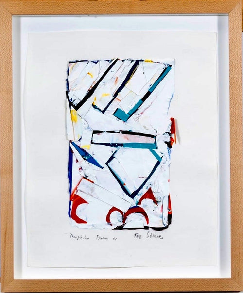 Bay Area Abstract Expressionist Mixed Media Collage Painting Theophilus Brown