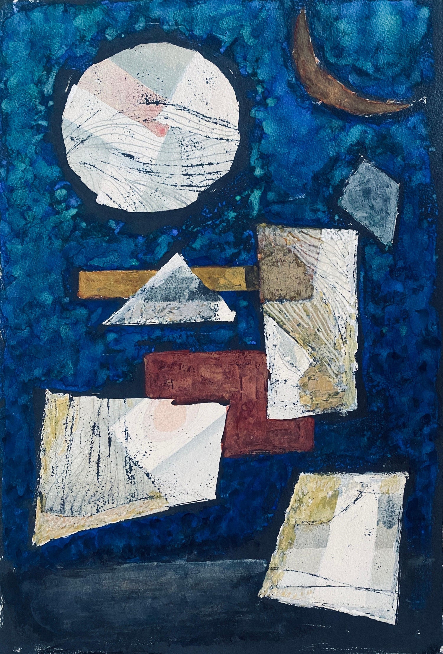 Latvian Israeli Surreal Gouache Illustration Art Painting Tel Aviv