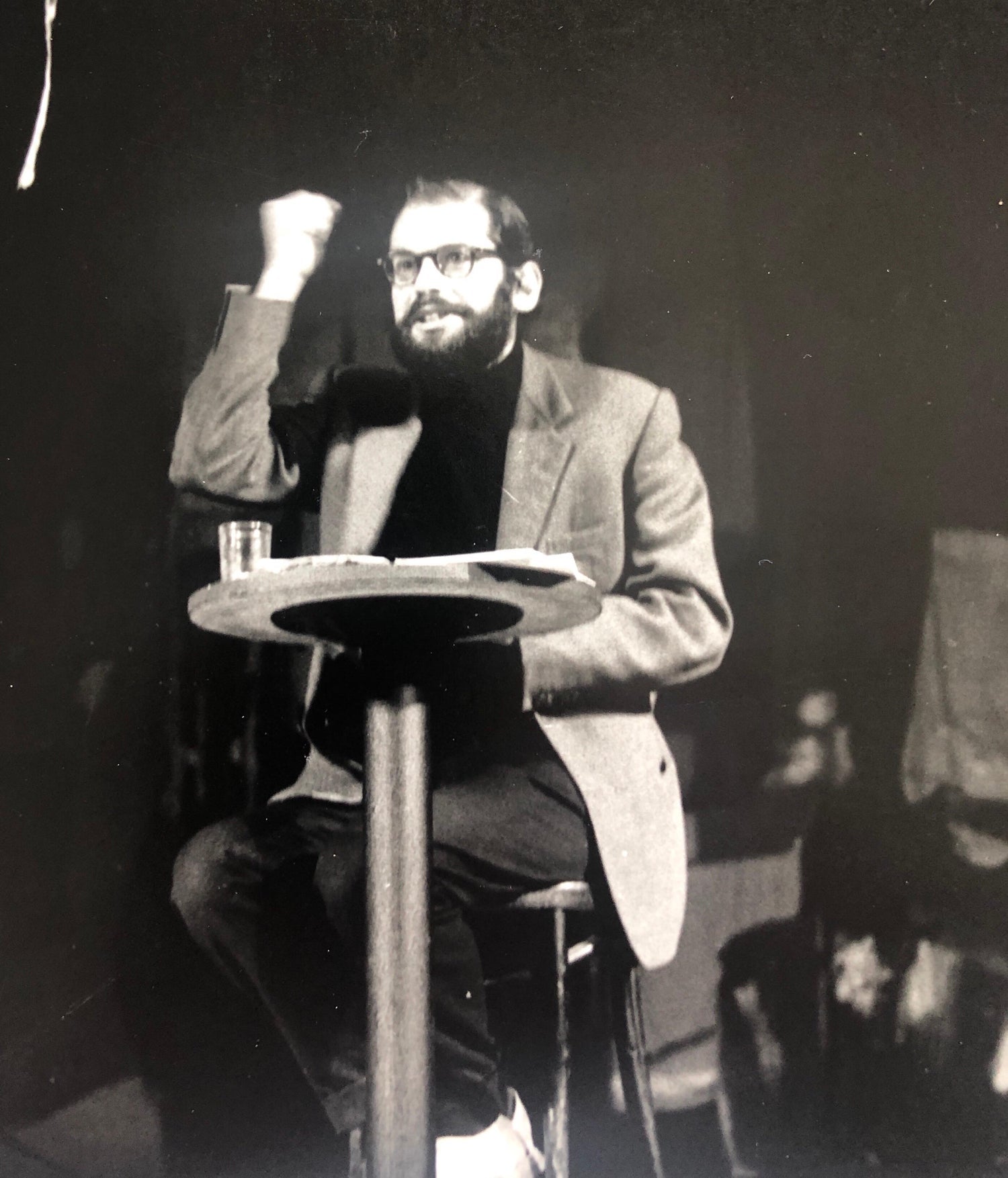 Vintage Print Silver Gelatin Signed Photograph Poet Allen Ginsberg Howl Photo