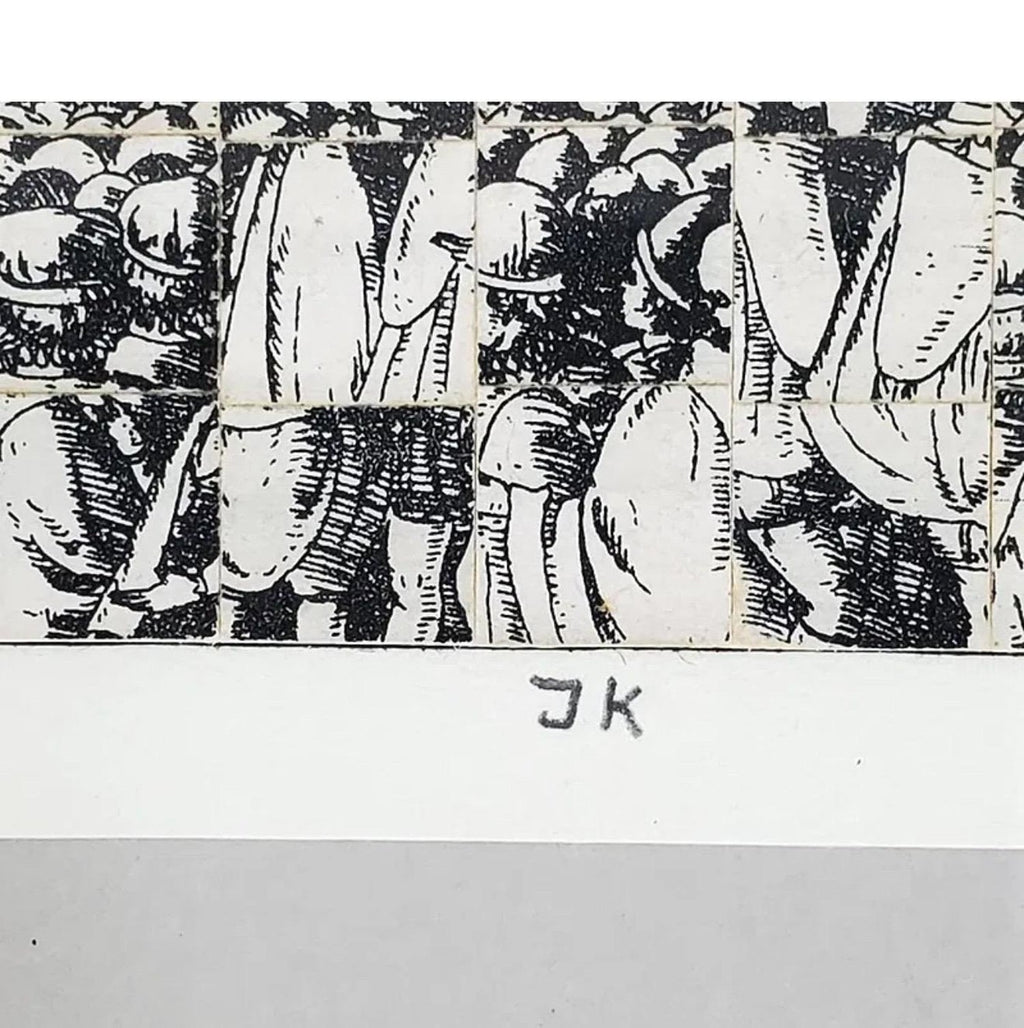 Original Guggenheim Museum Exhibited Jiri Kolar Collage Tower of Babel
