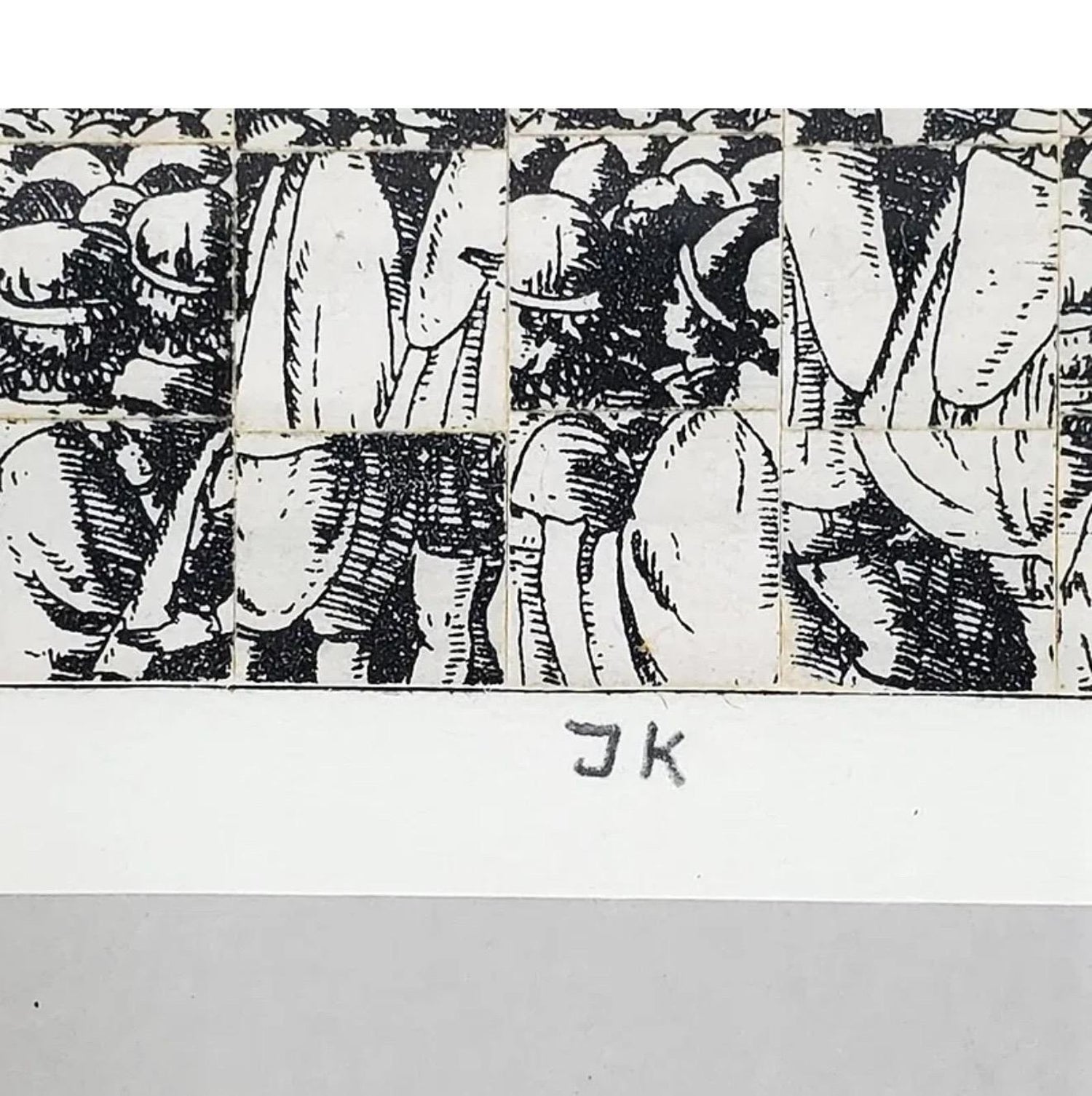 Original Guggenheim Museum Exhibited Jiri Kolar Collage Tower of Babel
