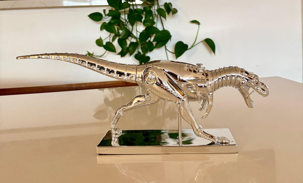 Hajime Sorayama Tyrannosaurus T-rex Cyborg Dinosaur Sculpture in Box Nanzuka