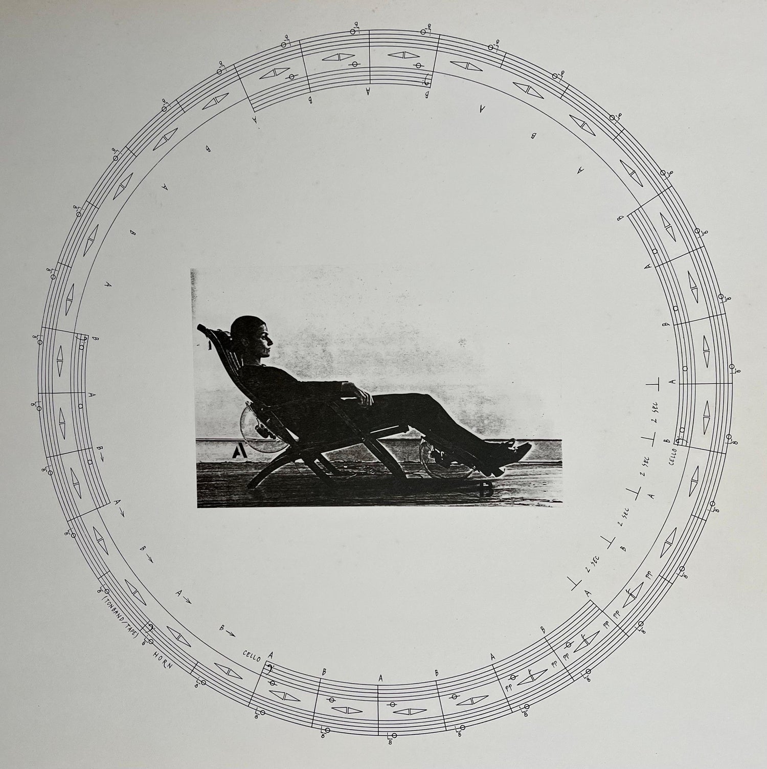 Austrian Sound Space Architect Bernhard Leitner Photo Mechanical Print Signed