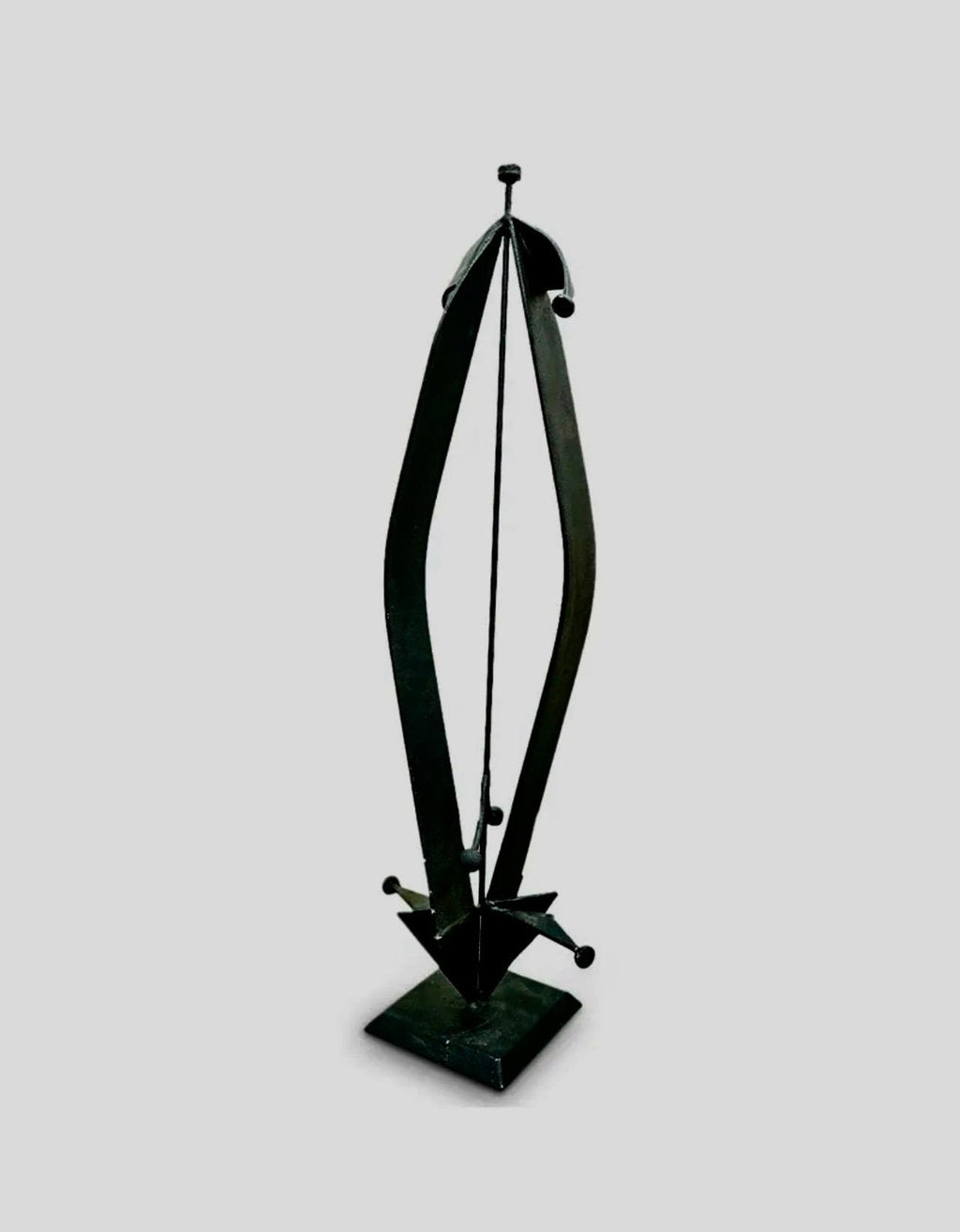 Large Abstract Angels Butterflies Israeli Contemporary Bronze Enameled Sculpture