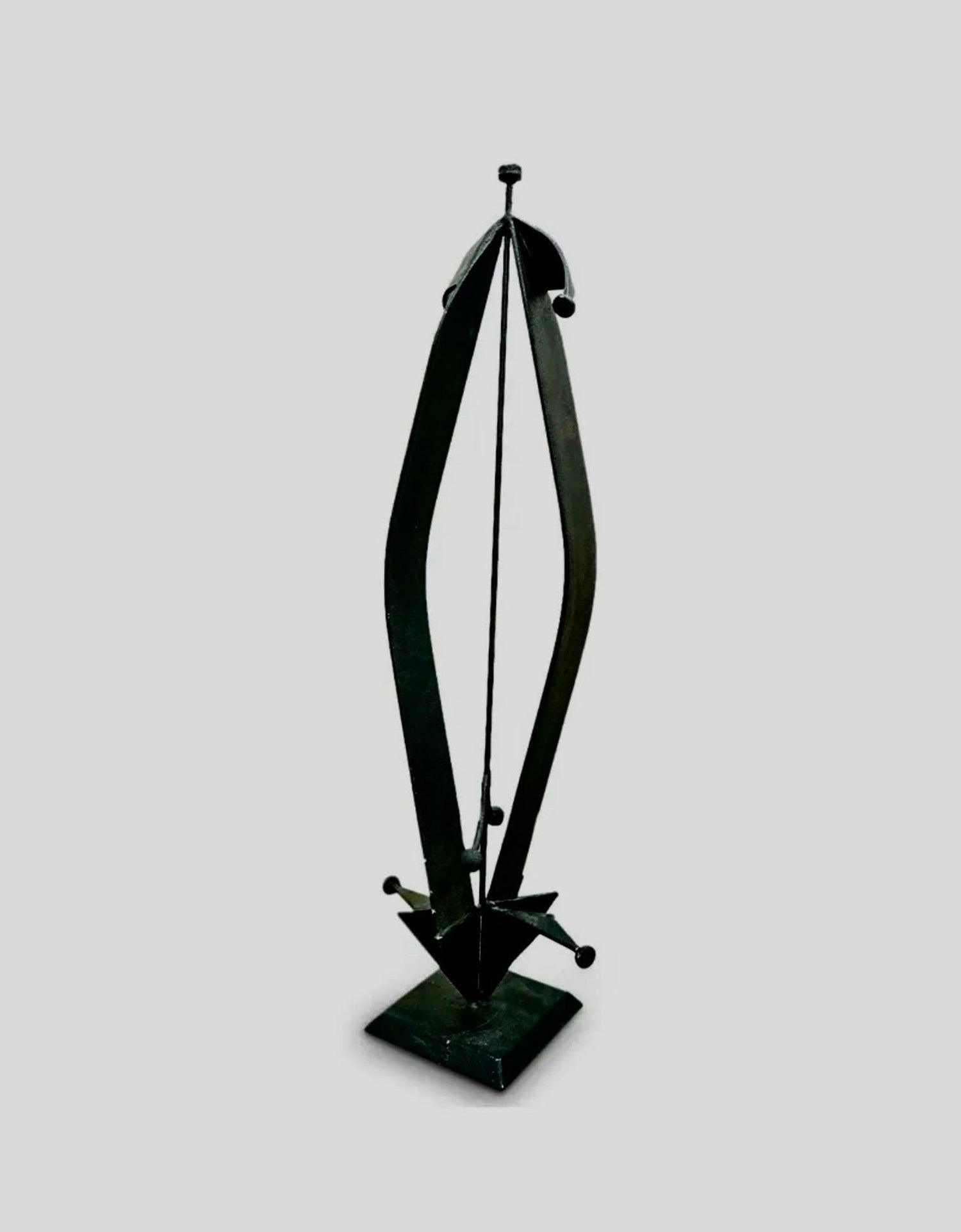 Large Abstract Angels Butterflies Israeli Contemporary Bronze Enameled Sculpture
