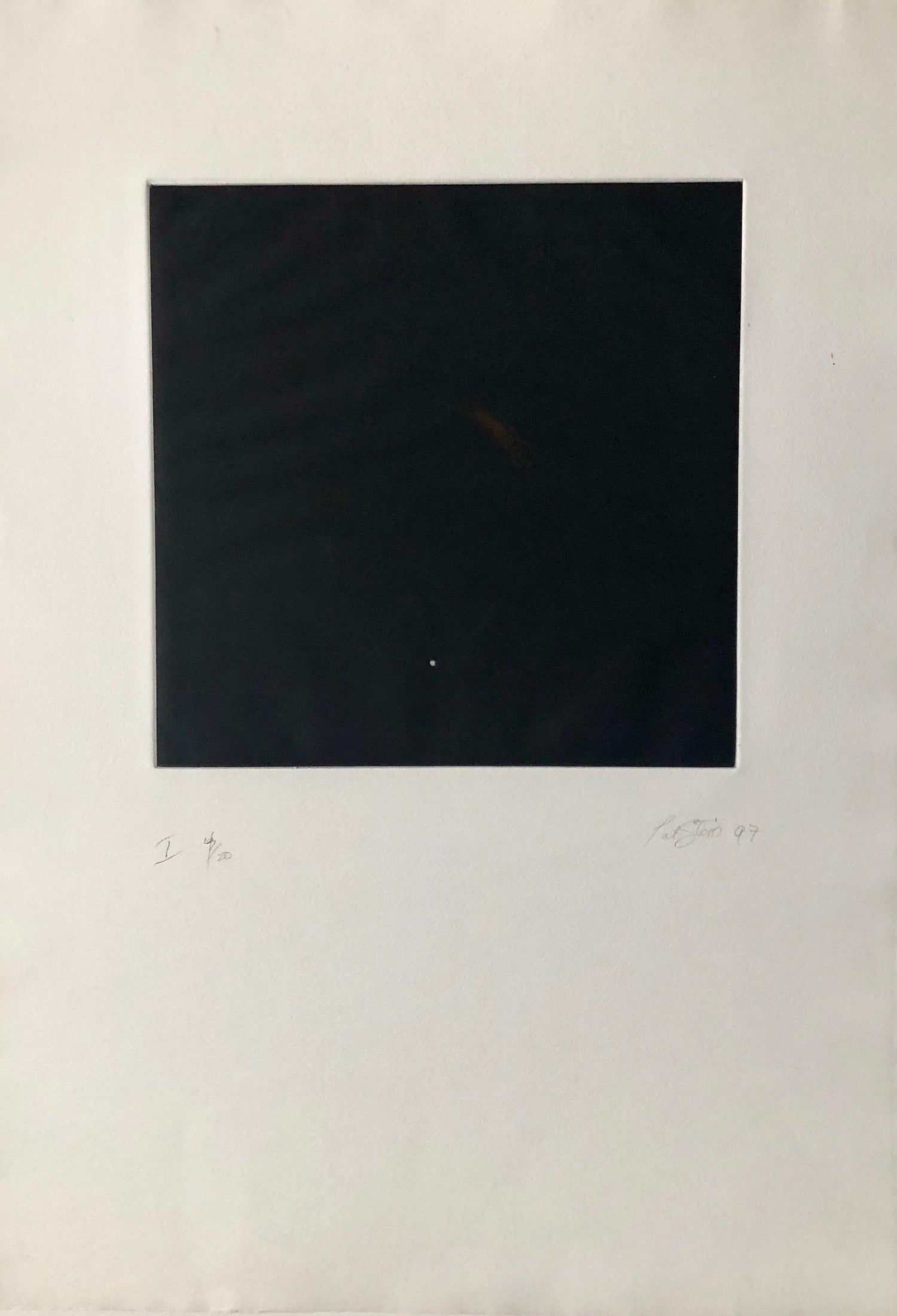 Comet, Outer Space Dark Series Aquatint Etching Color Abstract Expressionist