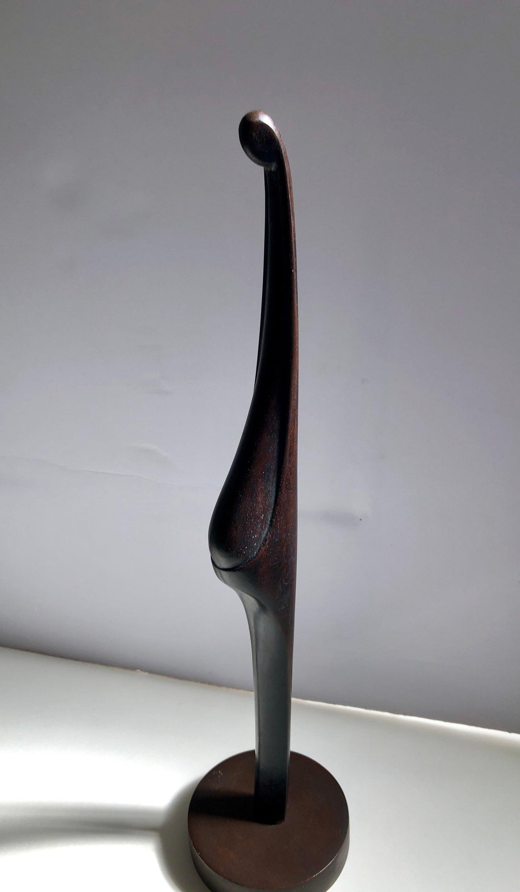Israeli Bronze Modernist Sculpture Pregnant Woman Abstract Figure Safed, Ein-Hod