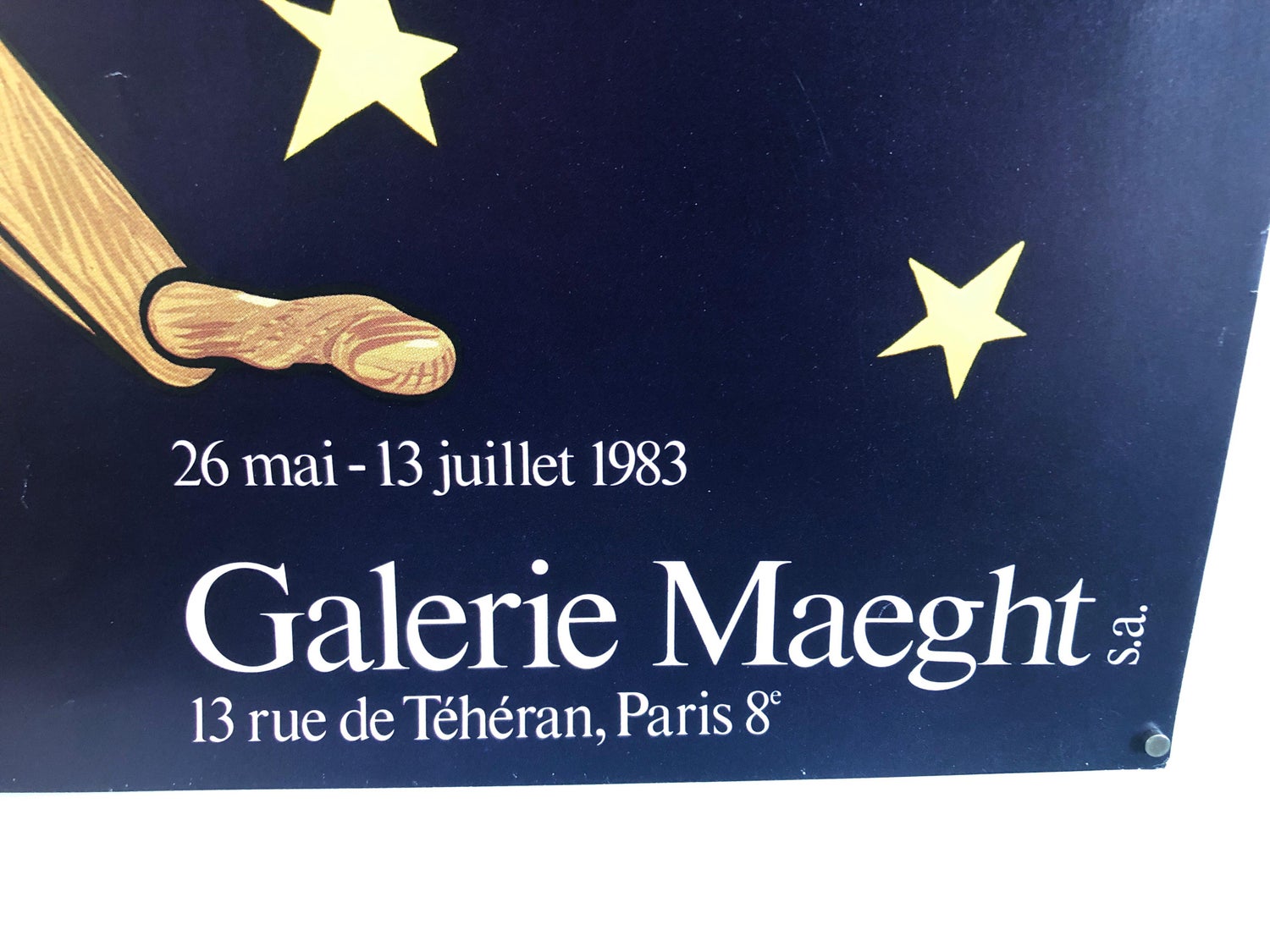 Italian Post Modern Pop Art Lithograph Vintage Poster Memphis Galerie Maeght