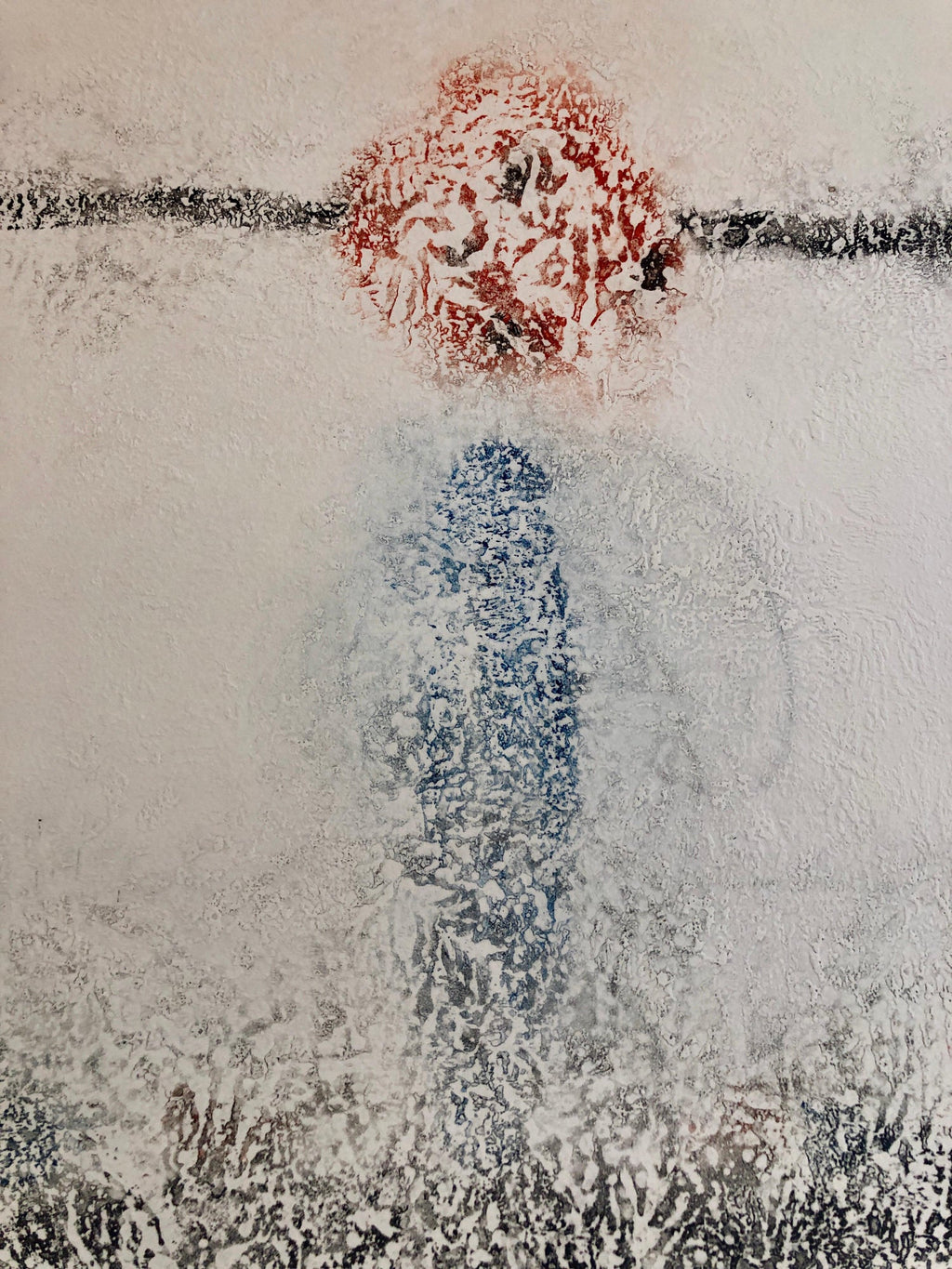 60s American Abstract Expressionist Untitled Abstract Color Composition Etching