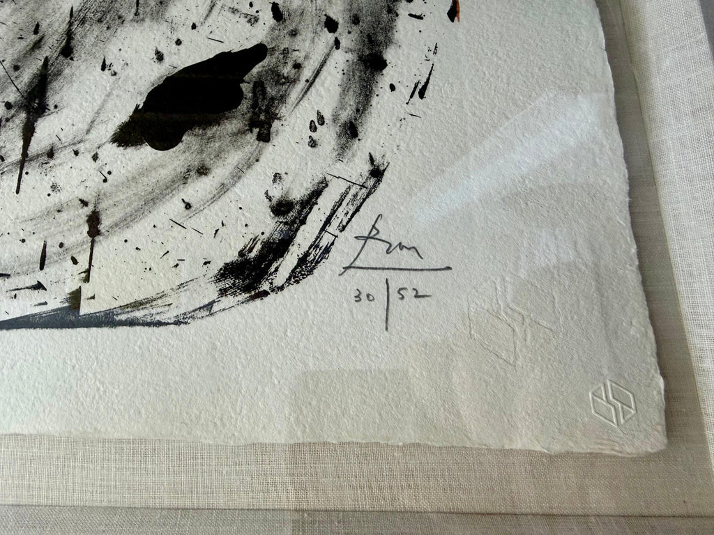 Large Robert Motherwell Lithograph Abstract Expressionist Lament for Lorca 1982