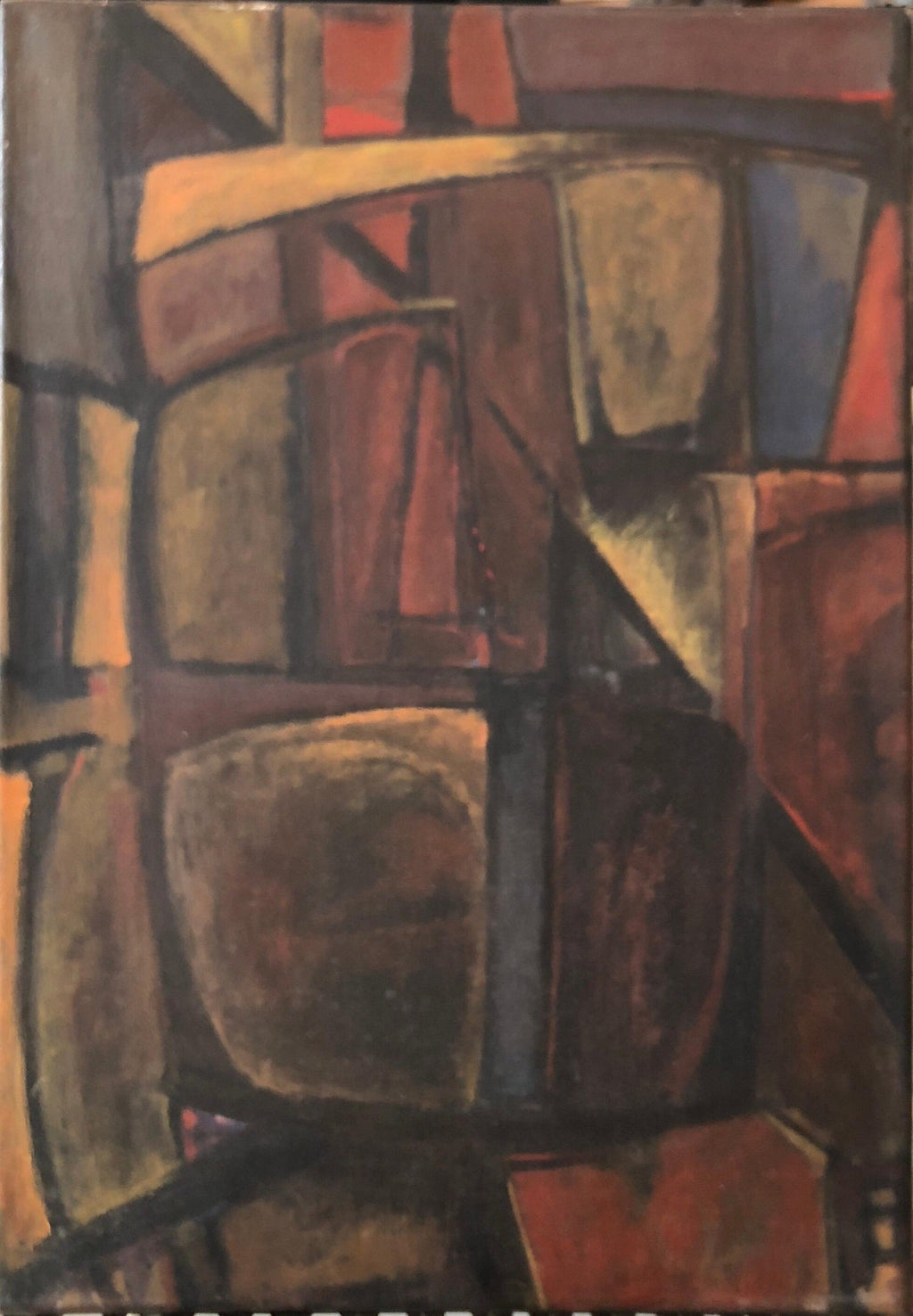 Argentine Abstract Constructivist Quadriptych Oil Painting Latin American Woman