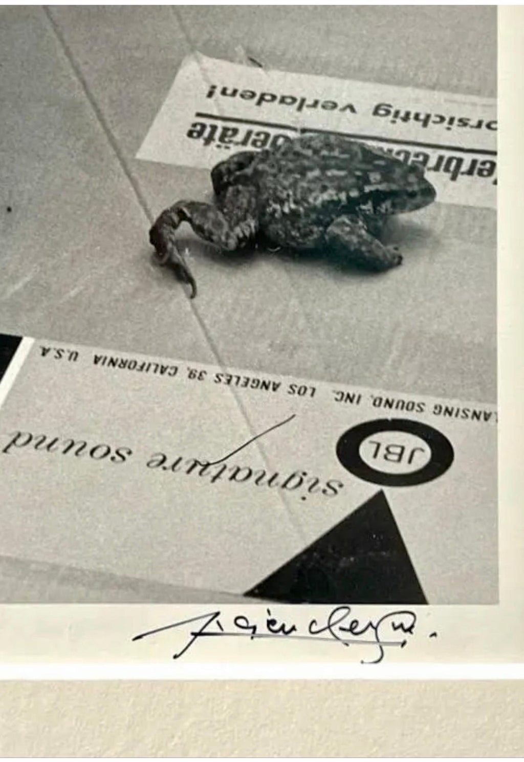 Silver Gelatin Photograph Hand Signed Photo Pablo Picasso Profile Lucien Clergue