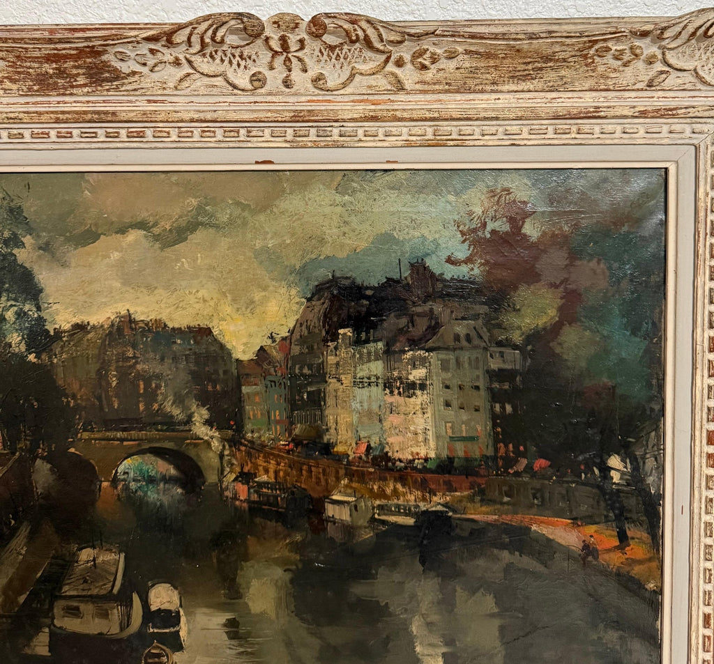 Expressionist Oil Painting Paris Scene View Architectural Visionism Olivier Foss