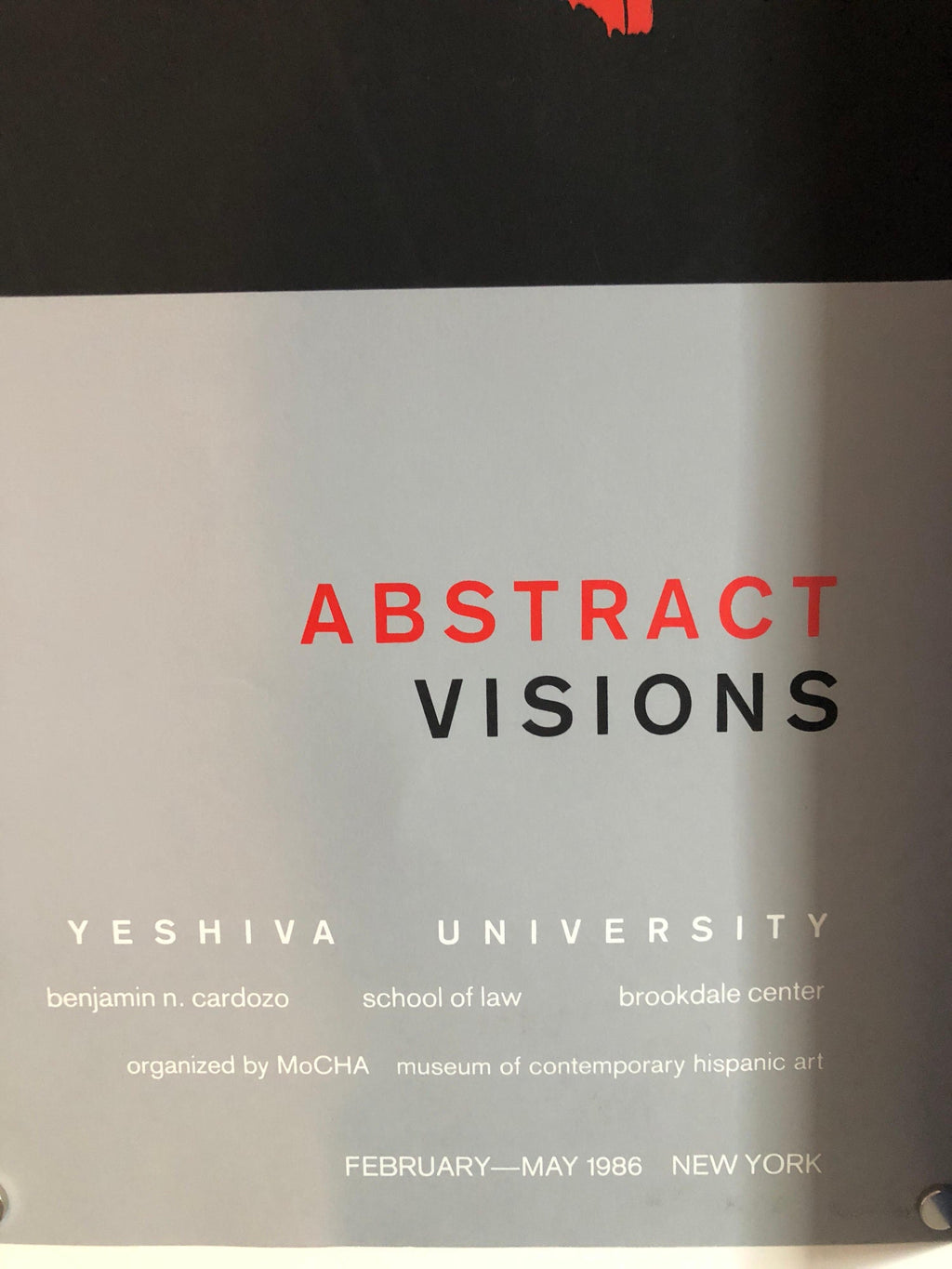Screen Print Poster Construction "Abstract Visions" Latin American Kinetic Art