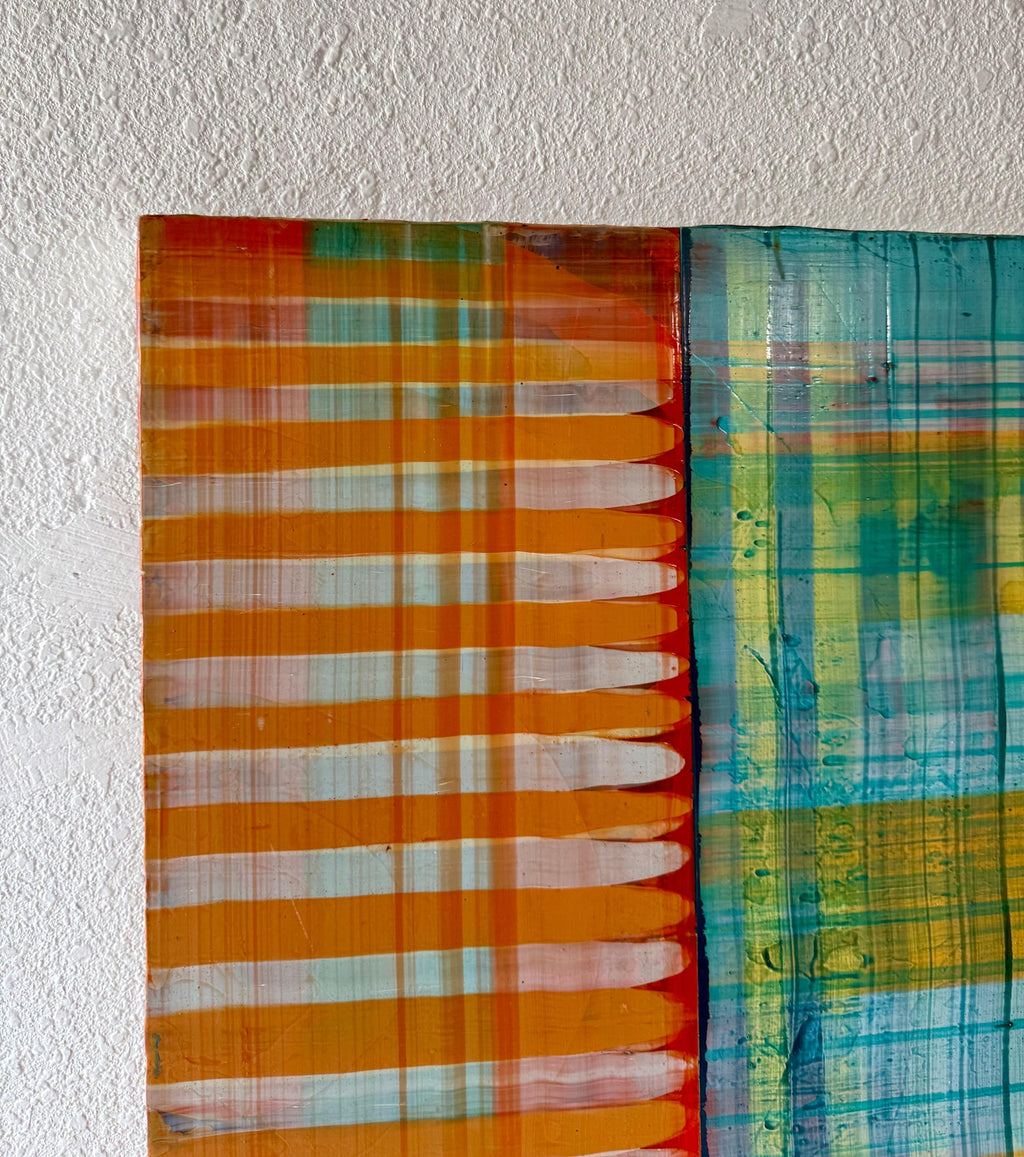 Large Modernist Painting Contemporary Abstract Art Paul Aho, Palm Beach, Florida