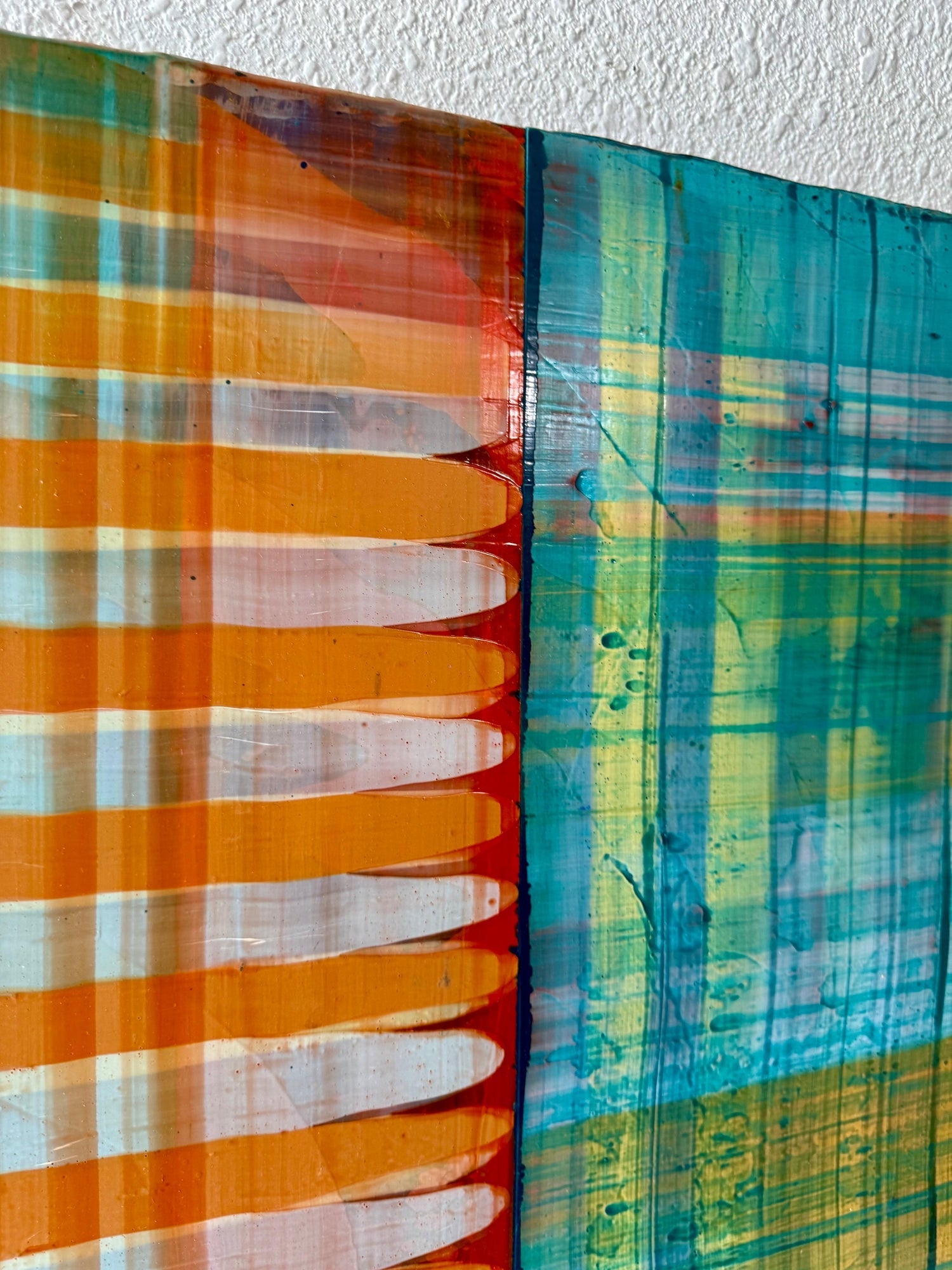 Large Modernist Painting Contemporary Abstract Art Paul Aho, Palm Beach, Florida