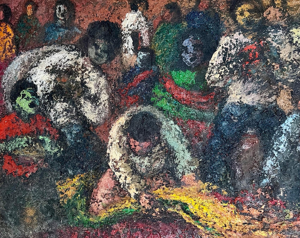 Peruvian Expressionist Oil Painting Miguel Aybar Modernist Latin American Art