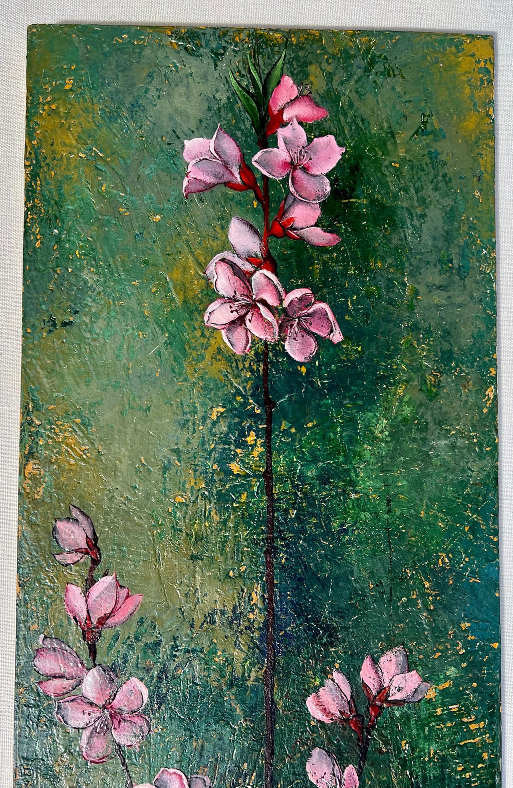 French Surrealism Oil Painting Pierre Henry Surrealist Color Flowers in Vase