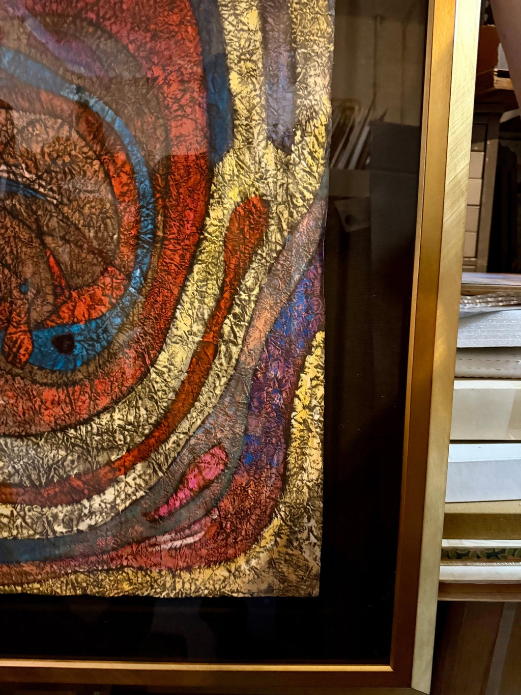 Large Original Mixed Media Painting on Rice Paper Chinese Artist Jiang Tiefeng