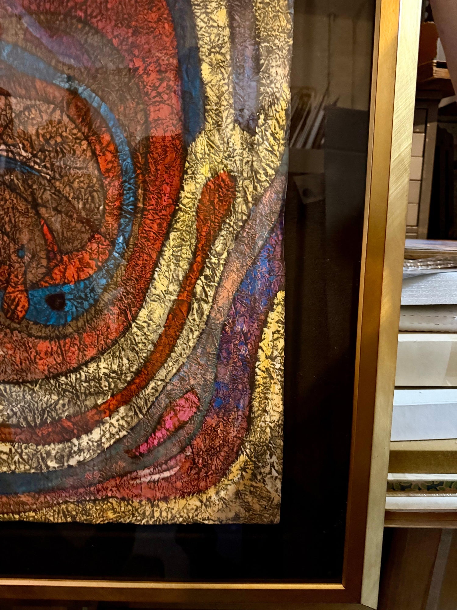 Large Original Mixed Media Painting on Rice Paper Chinese Artist Jiang Tiefeng