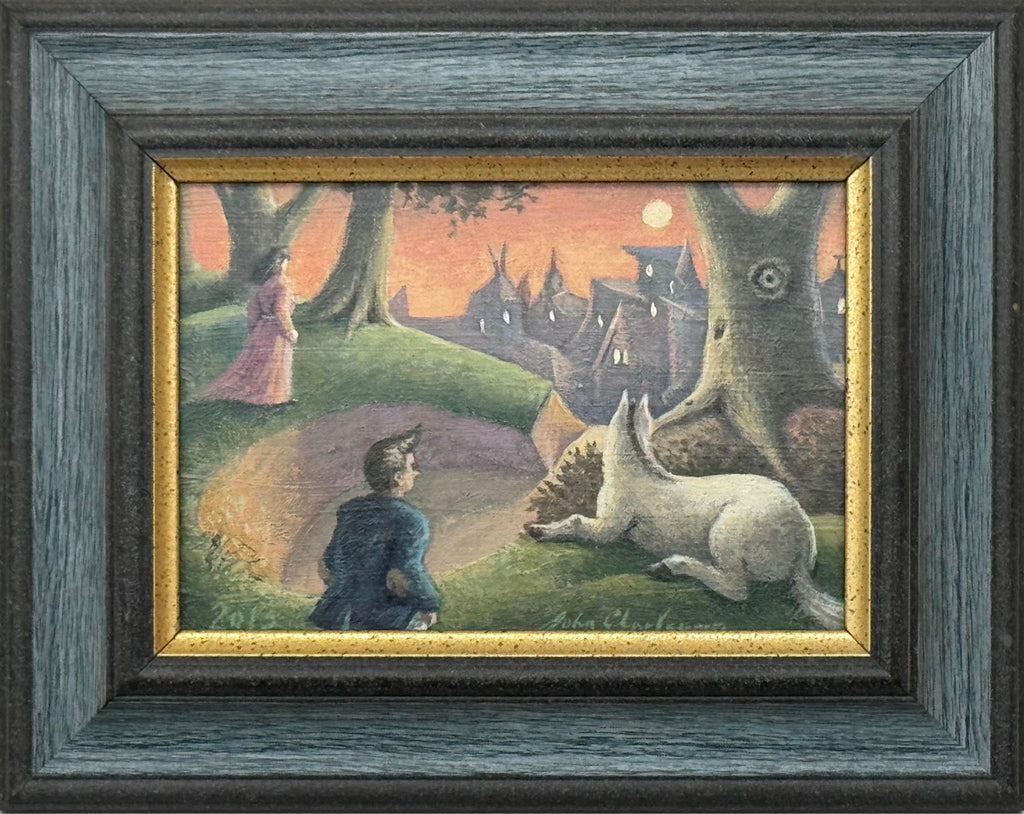 October, Night Scene with Castle and Soldiers Oil Painting