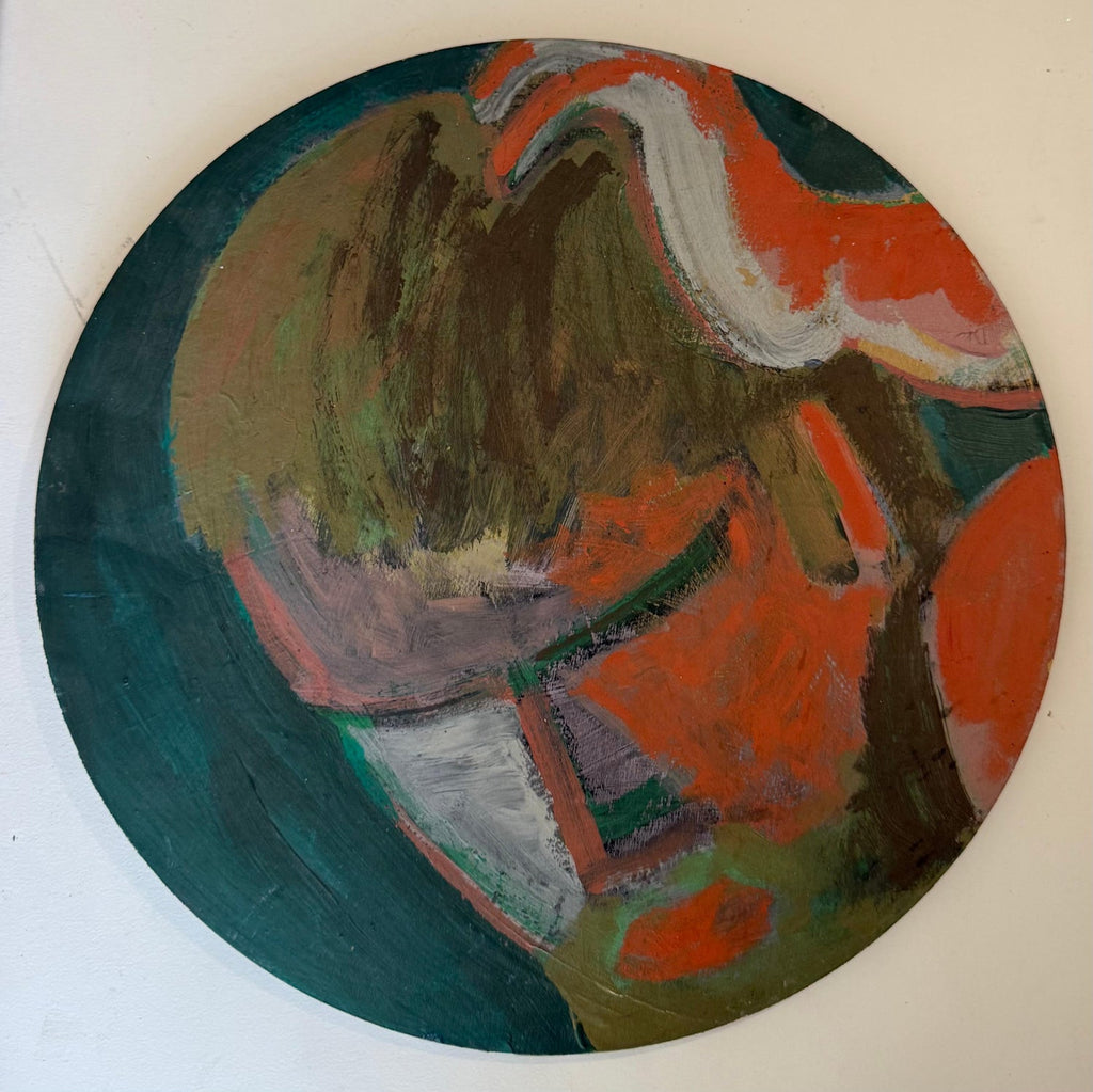 Mod Abstract Expressionist Modernist Edward Avedisian Color Field Oil Painting