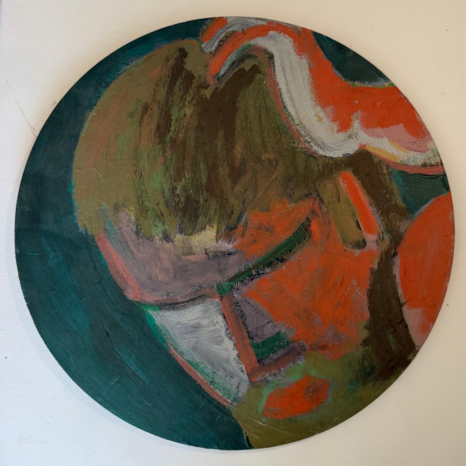 Mod Abstract Expressionist Modernist Edward Avedisian Color Field Oil Painting