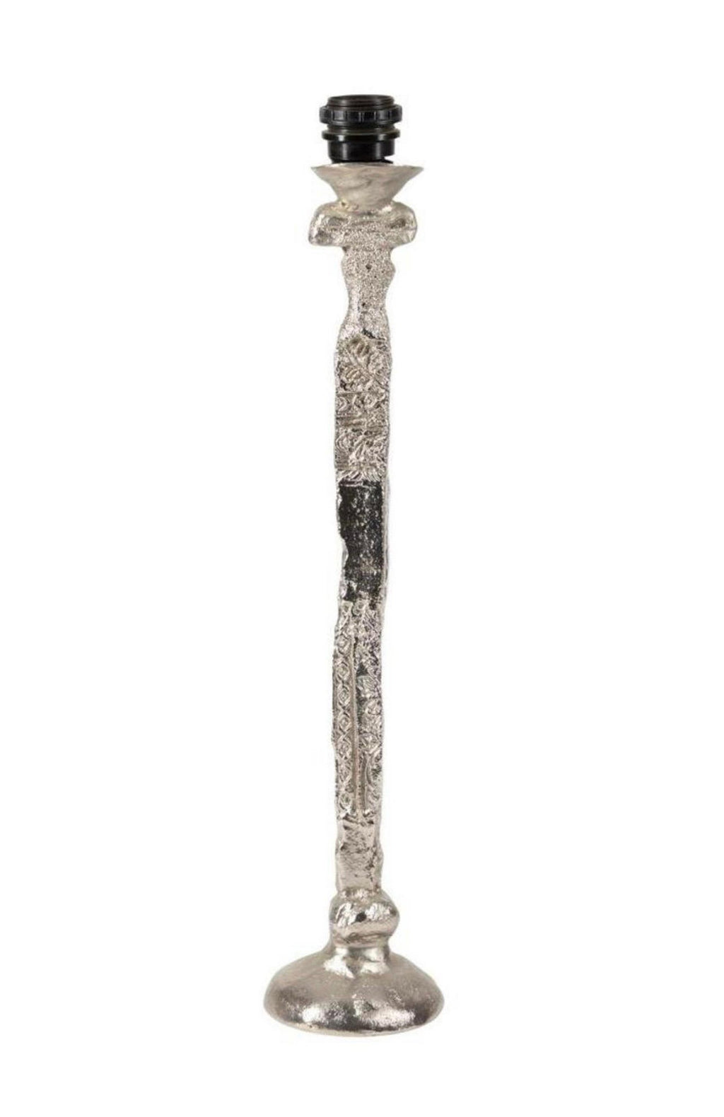 French Brutalist Silvered Cast Bronze Sculpture Lamp Pierre Casenove Fondica Art