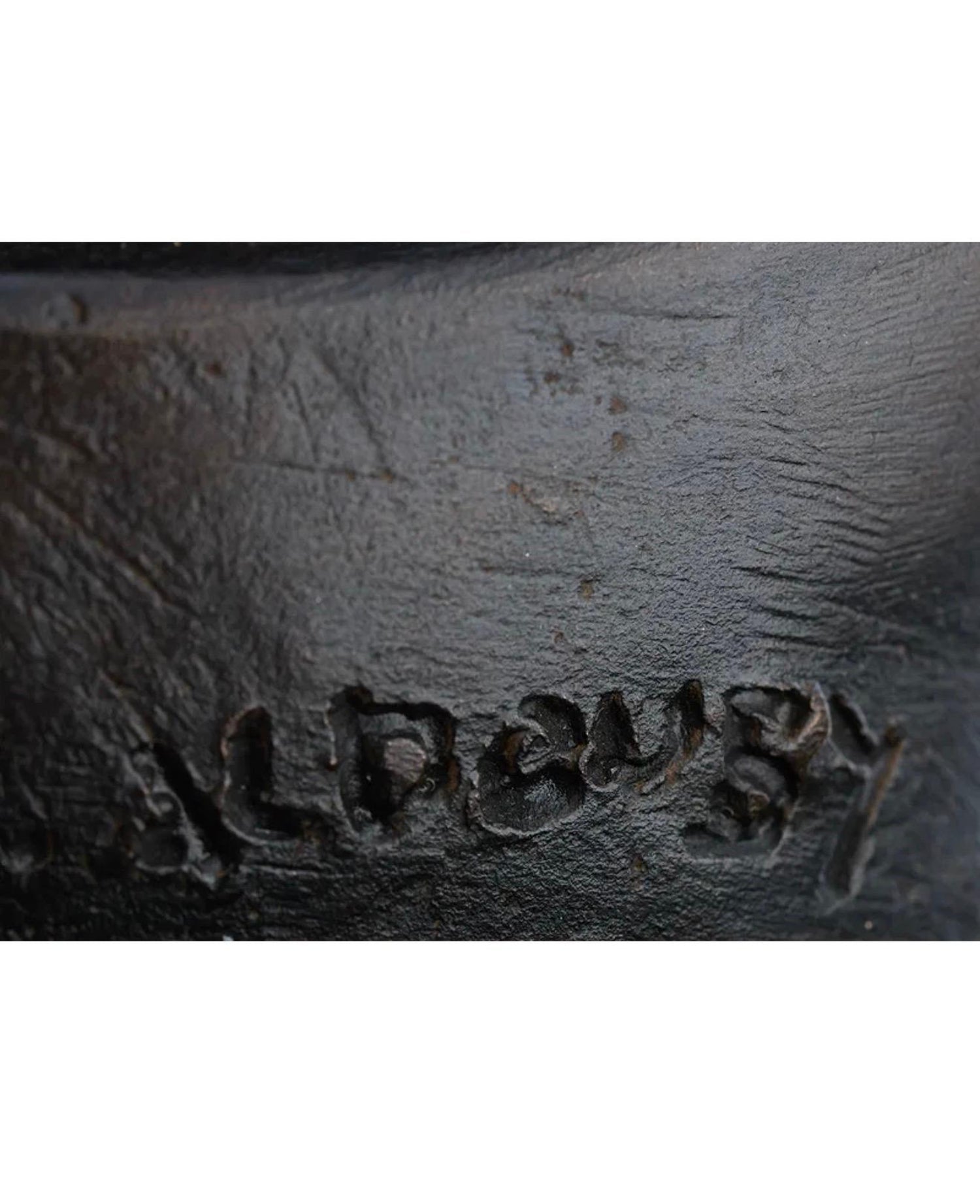 Modernist Israeli Bronze Sculpture Abstract Mother & Child Zvi Yehuda Aldouby
