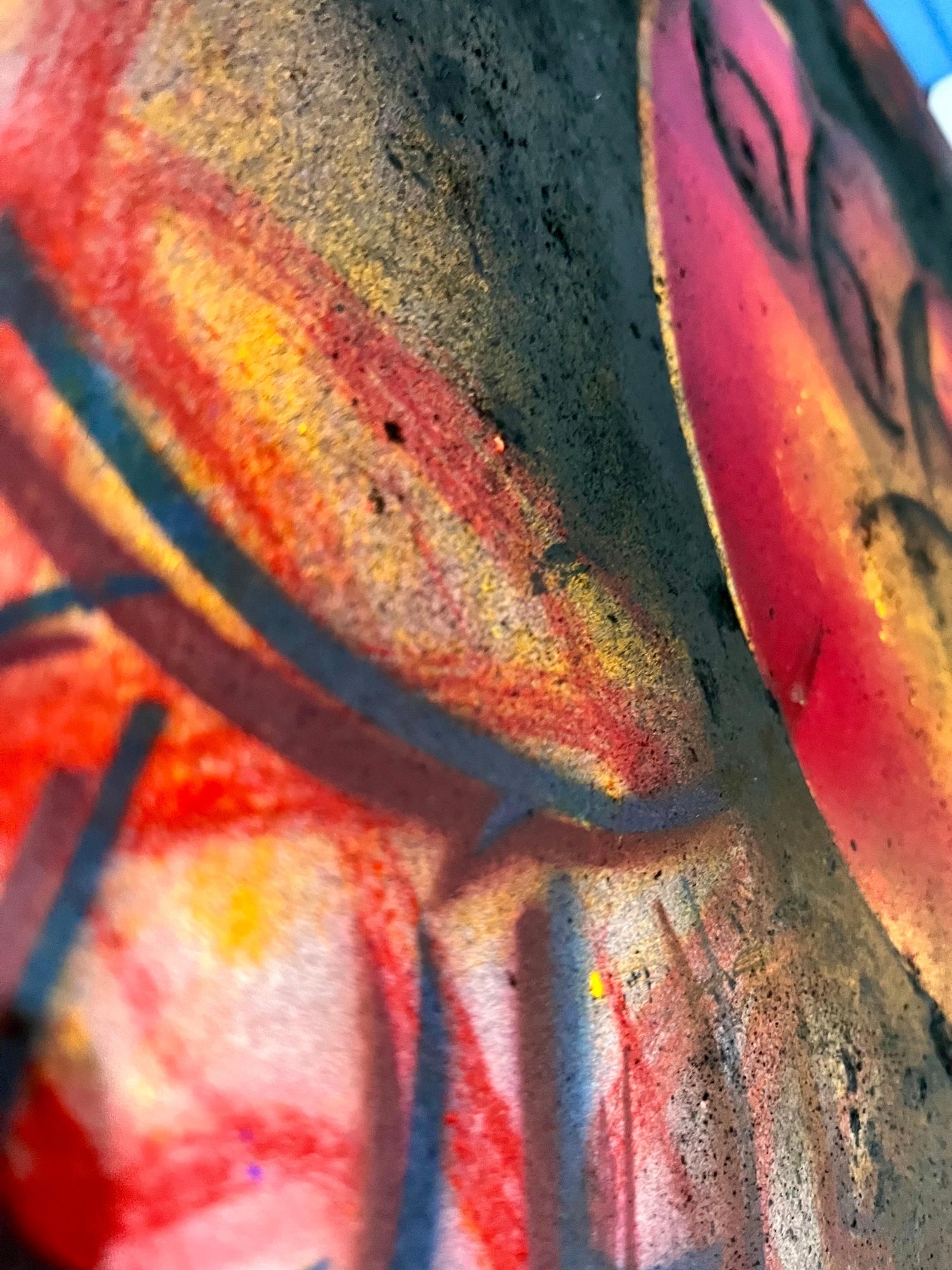 Surrealist Spray Paint Painting Mixed Media Rope Burn Mason Rader Street Art