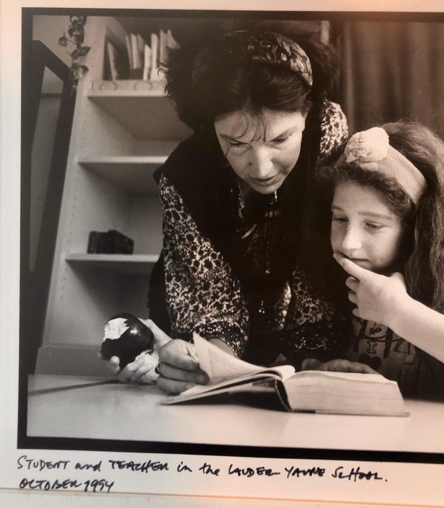 Photo Student, Teacher Lander School Budapest Vintage Silver Gelatin Photograph