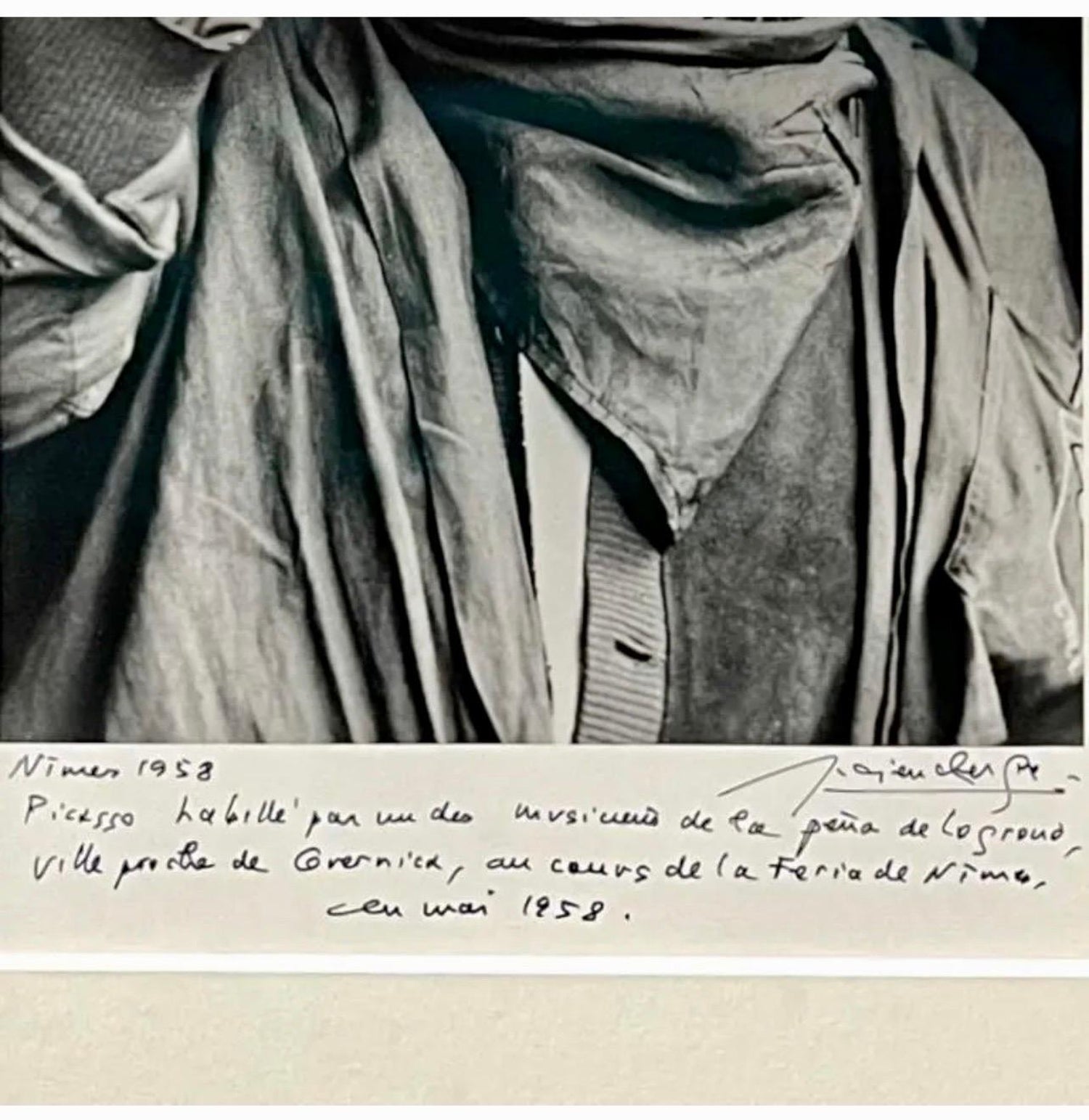 Silver Gelatin Photograph Hand Signed Photo Pablo Picasso Feria Lucien Clergue