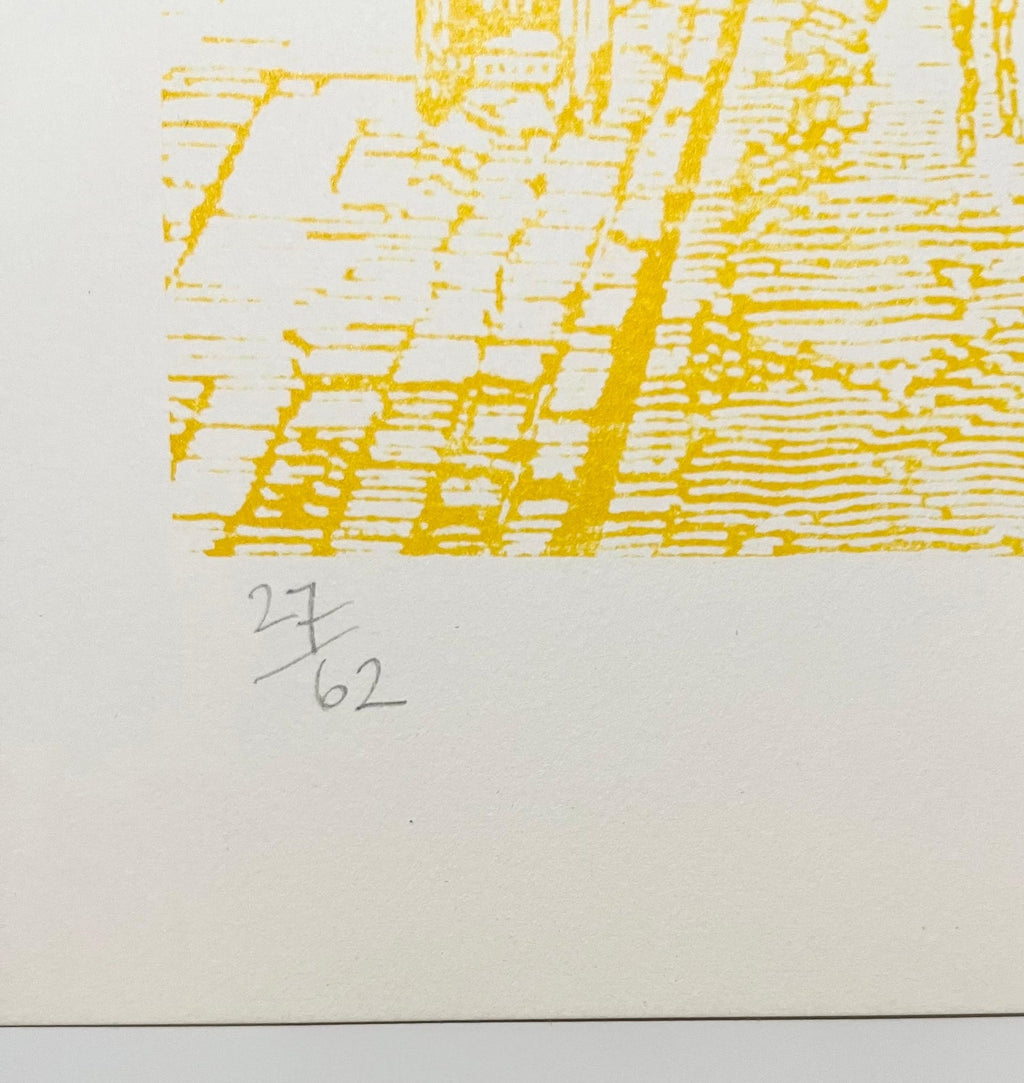 Limited Edition Architecture Kinetic Op Art Screen Print Lithograph Pol Bury