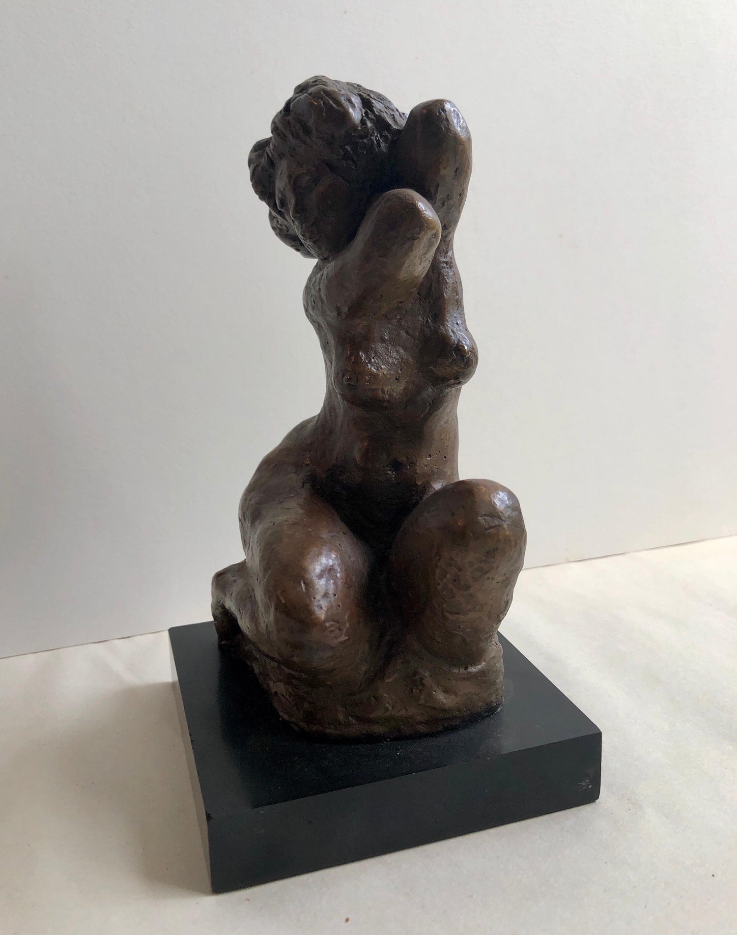 Bronze Female Nude Sculpture Modernist, WPA, New York Chelsea Hotel Artist