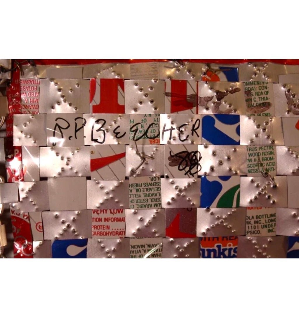 Abstract Red Blue Folk Art Americana Flag Can Tapestry Quilt Ross Palmer Beecher