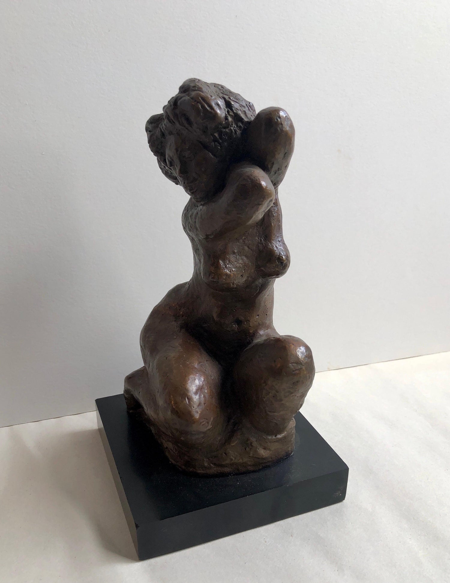 Bronze Female Nude Sculpture Modernist, WPA, New York Chelsea Hotel Artist