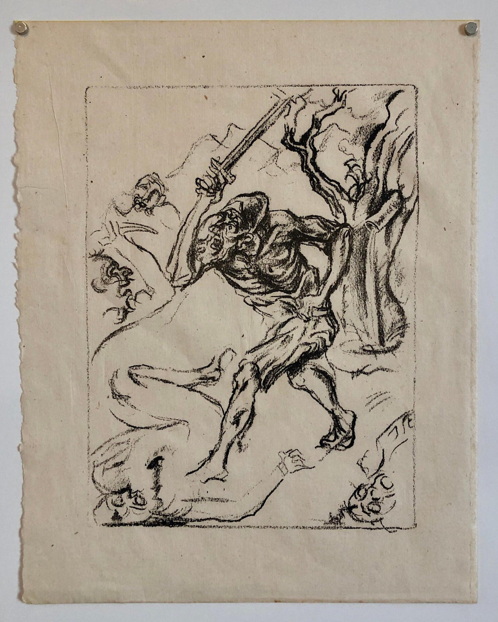Jakob Steinhardt Jewish German Expressionist Lithograph Israeli Early Bezalel