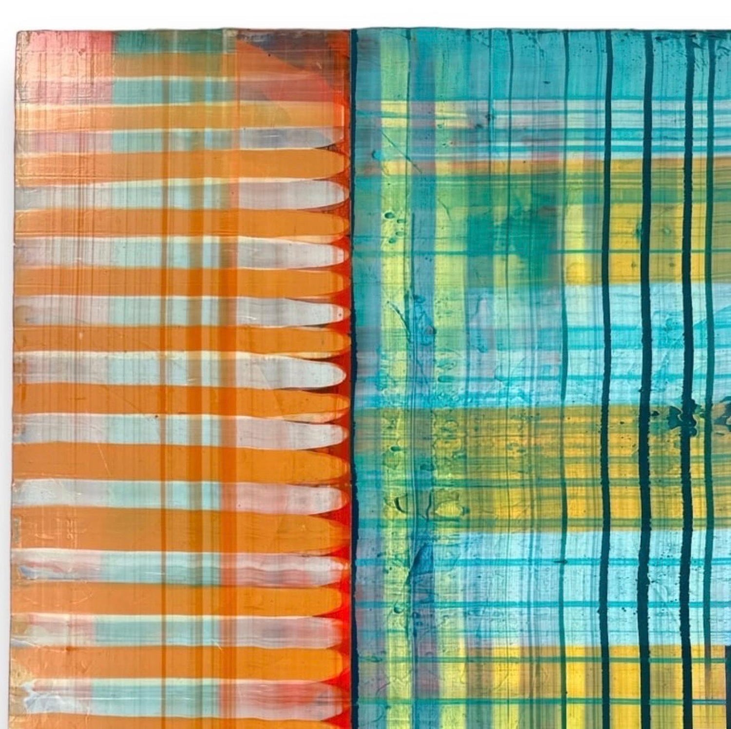 Large Modernist Painting Contemporary Abstract Art Paul Aho, Palm Beach, Florida