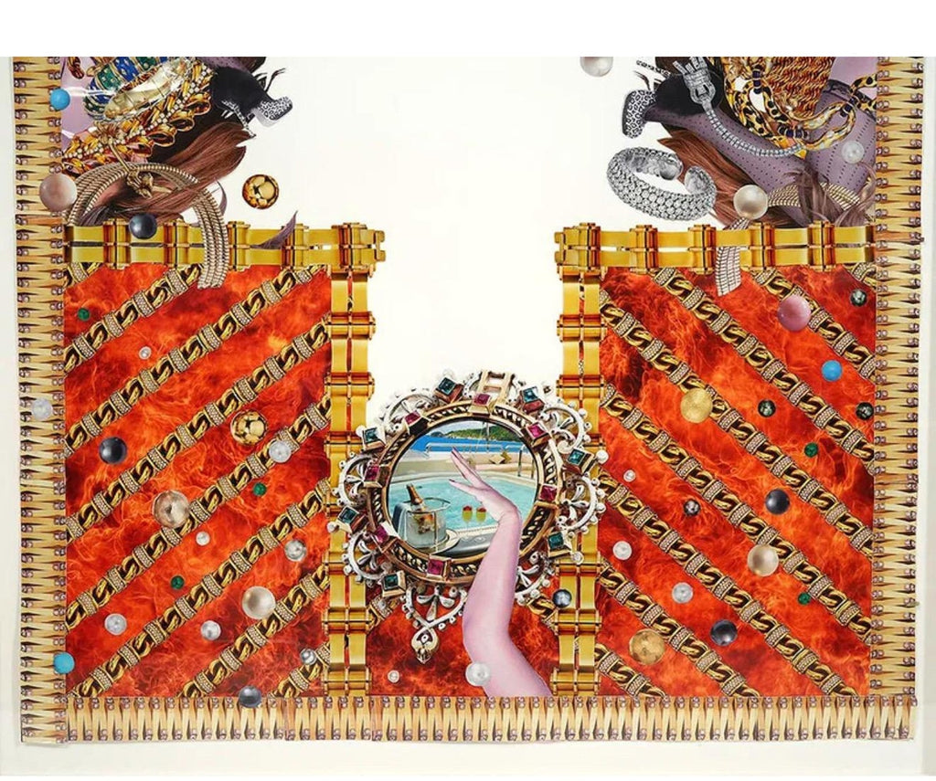 Original Collage Rashaad Newsome Power & Periphery Nigeria Marlborough Gallery