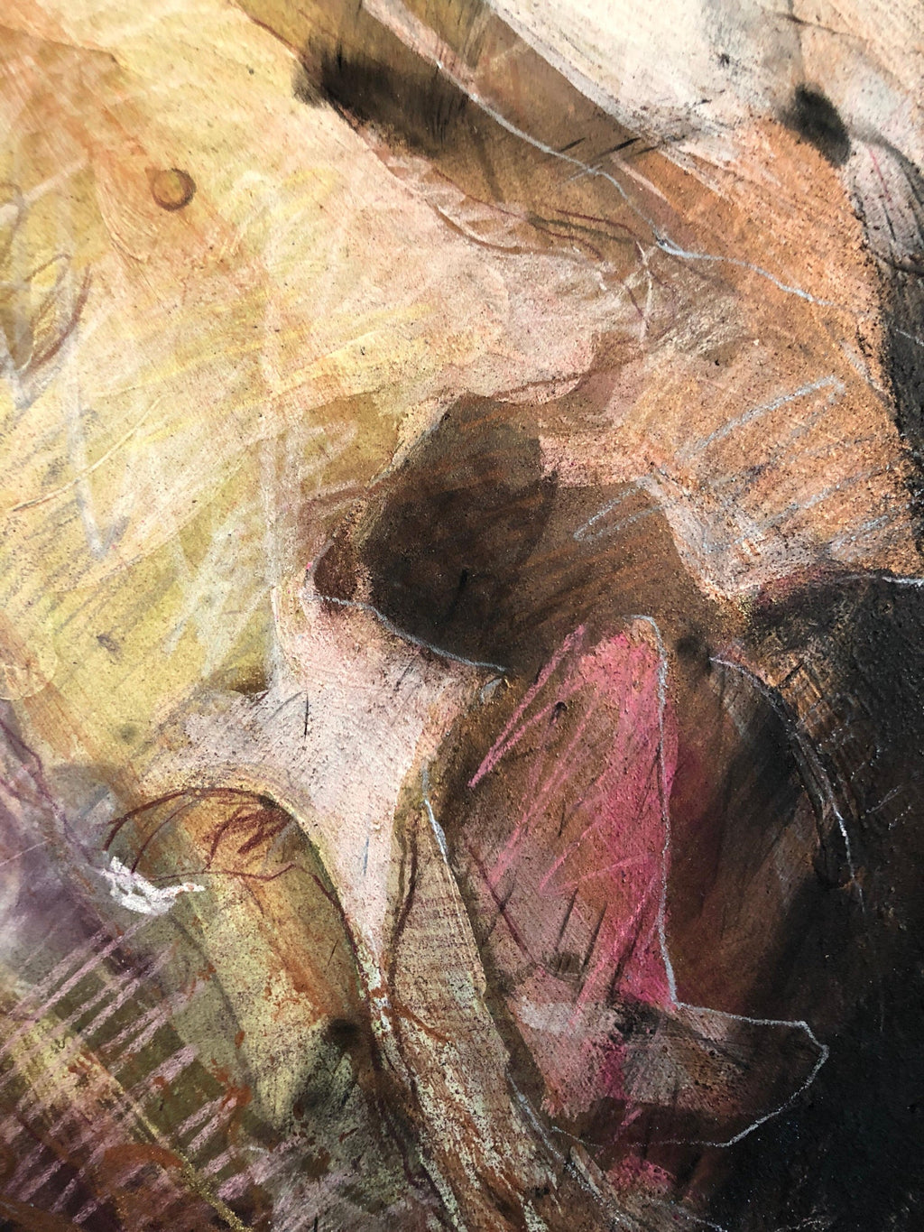 Mixed Media Painting Minnesota Woman Artist Figurative Abstract