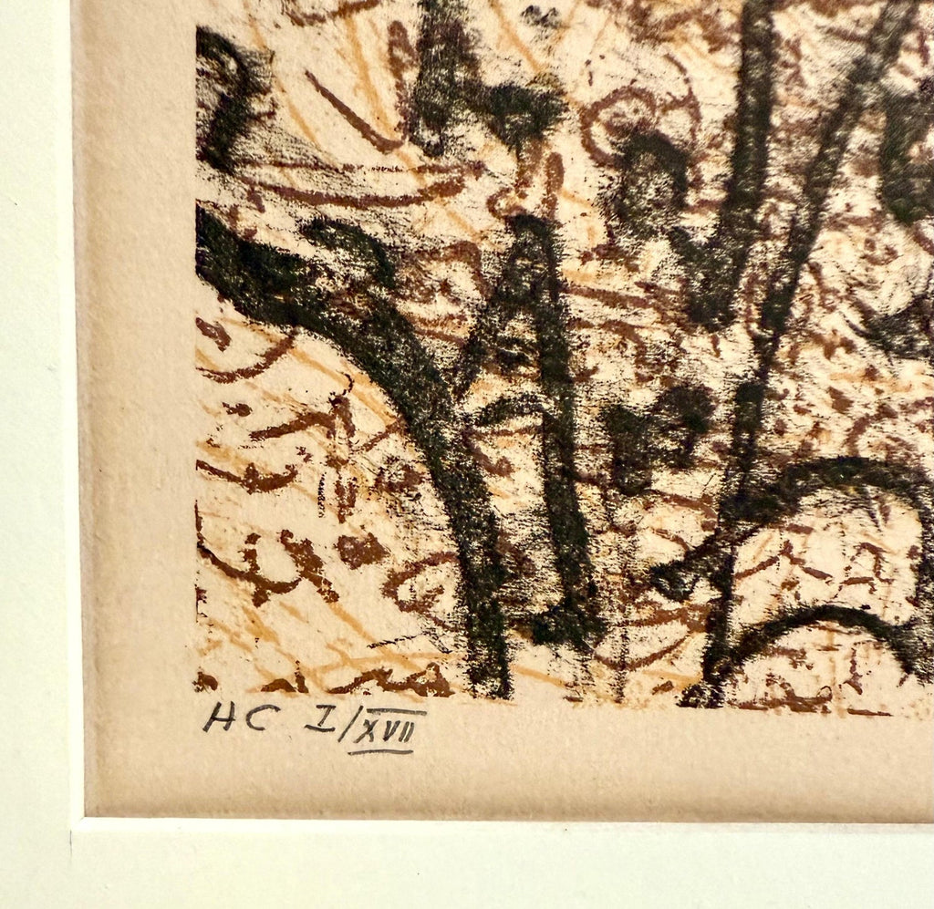 Max Ernst Dada Surrealist Hand Signed Lithograph Poster for a Jewish Museum