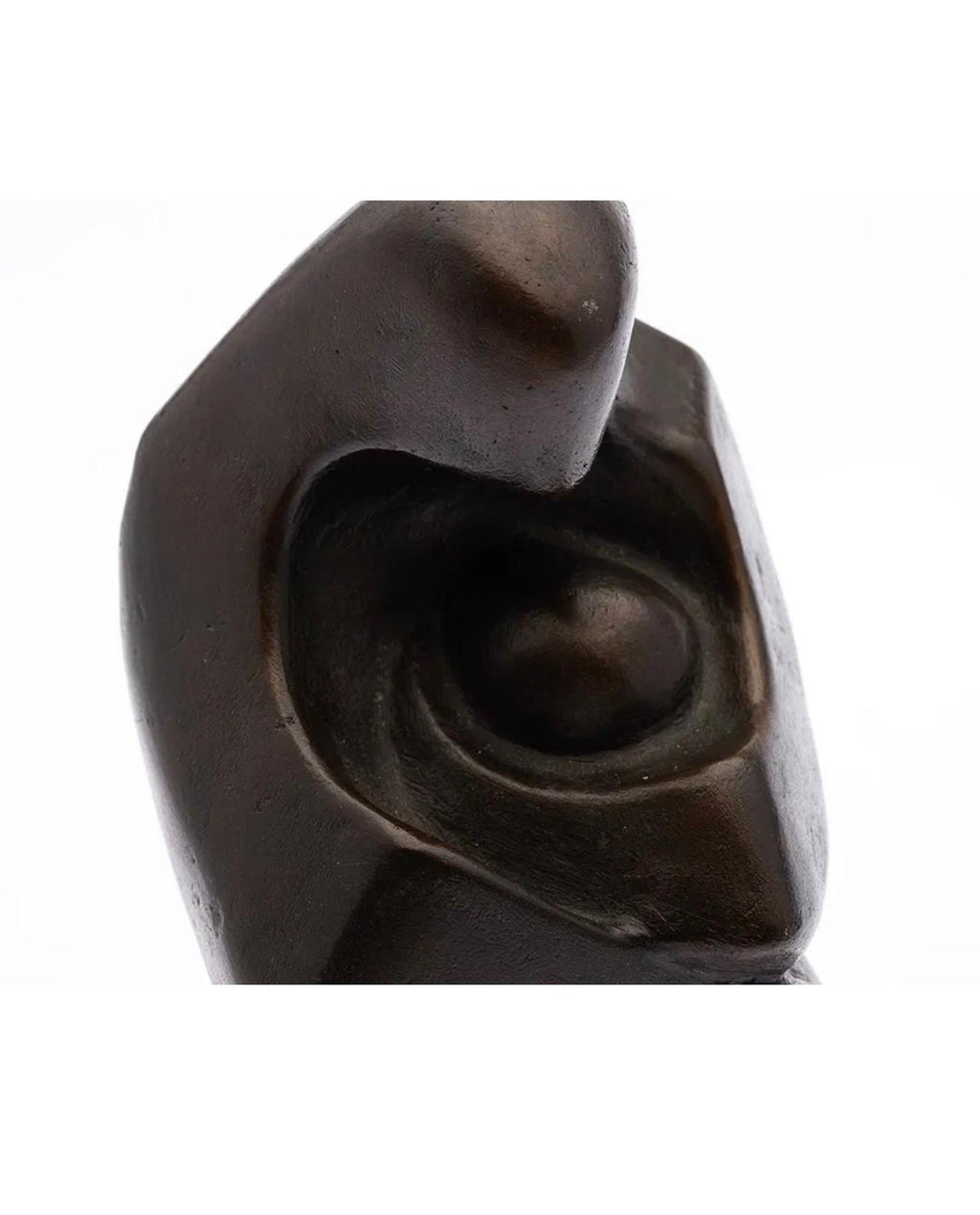 Modernist Israeli Bronze Sculpture Abstract Mother & Child Zvi Yehuda Aldouby